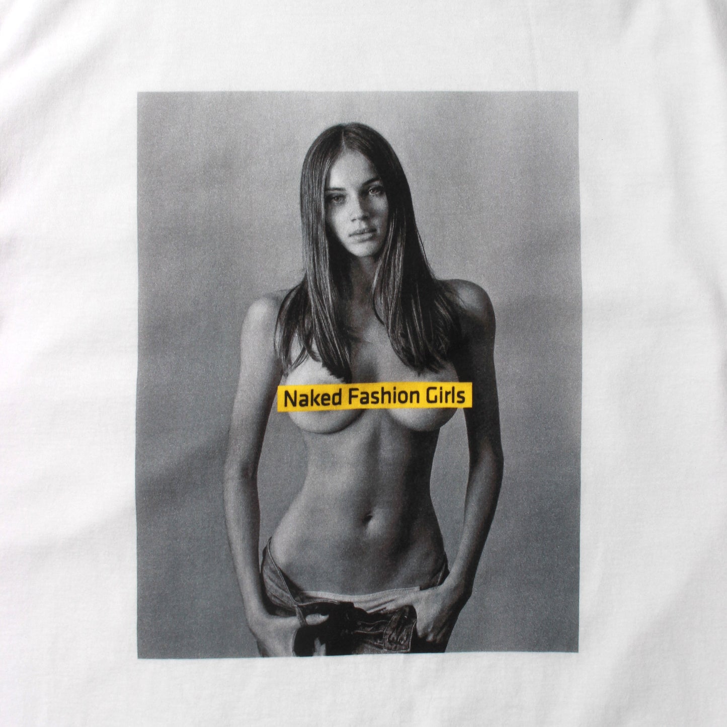 MIKE DOWSON “Naked Fashion Girls”×Stie-lo "Naked Girl" Crewneck T-SH