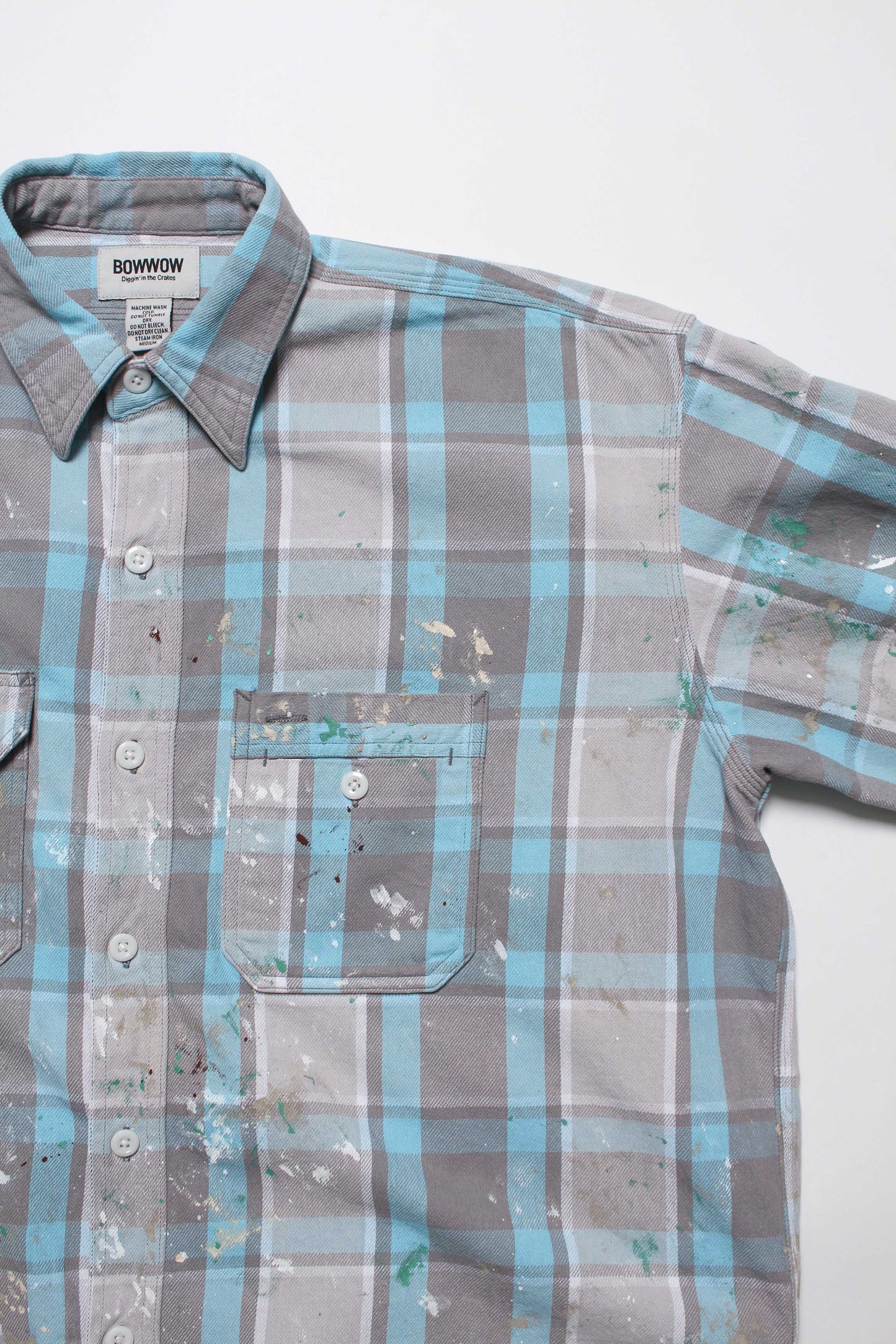 PAINTER'S PAINT STAINED FLANNEL SHIRT