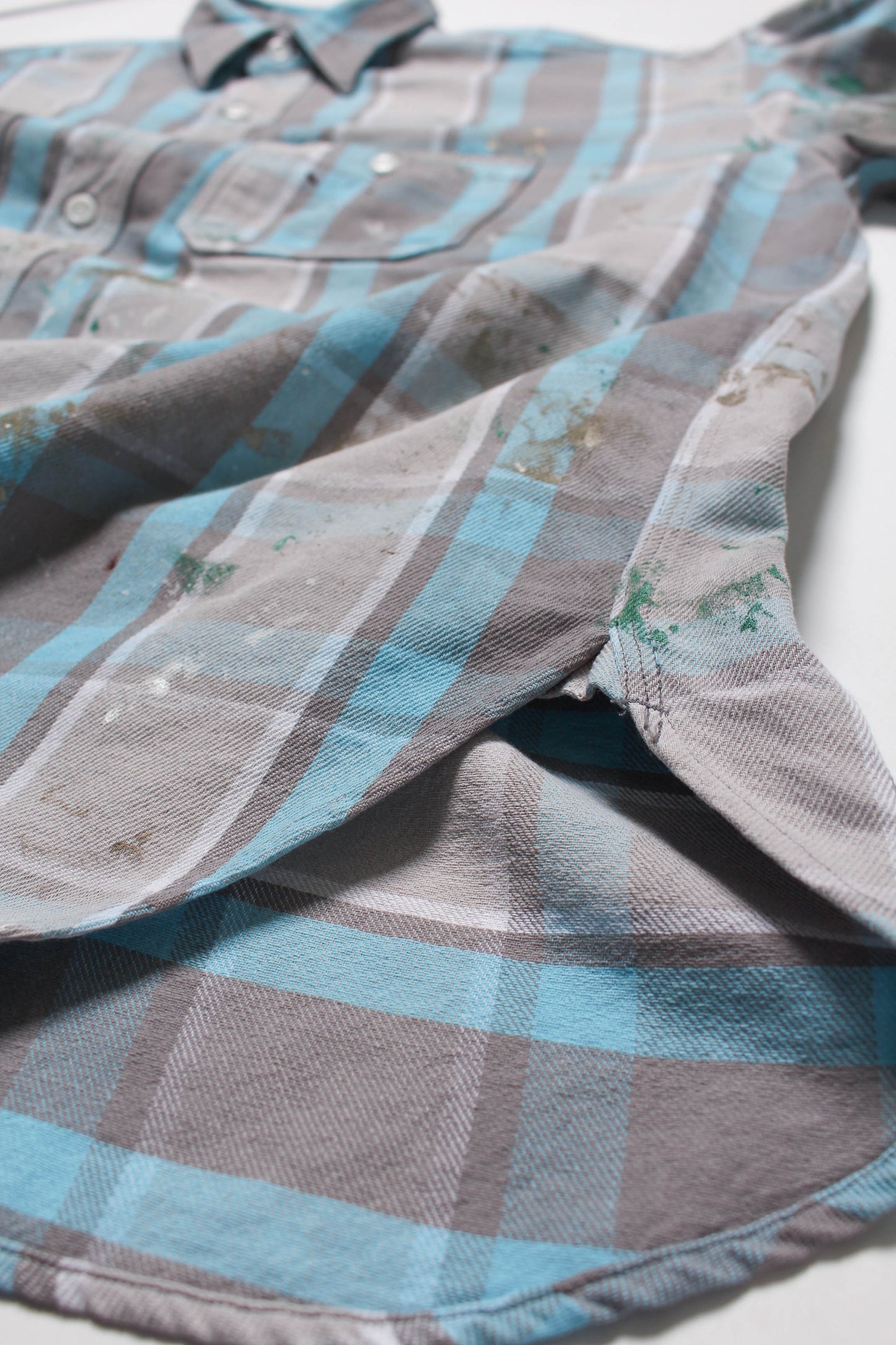 PAINTER'S PAINT STAINED FLANNEL SHIRT
