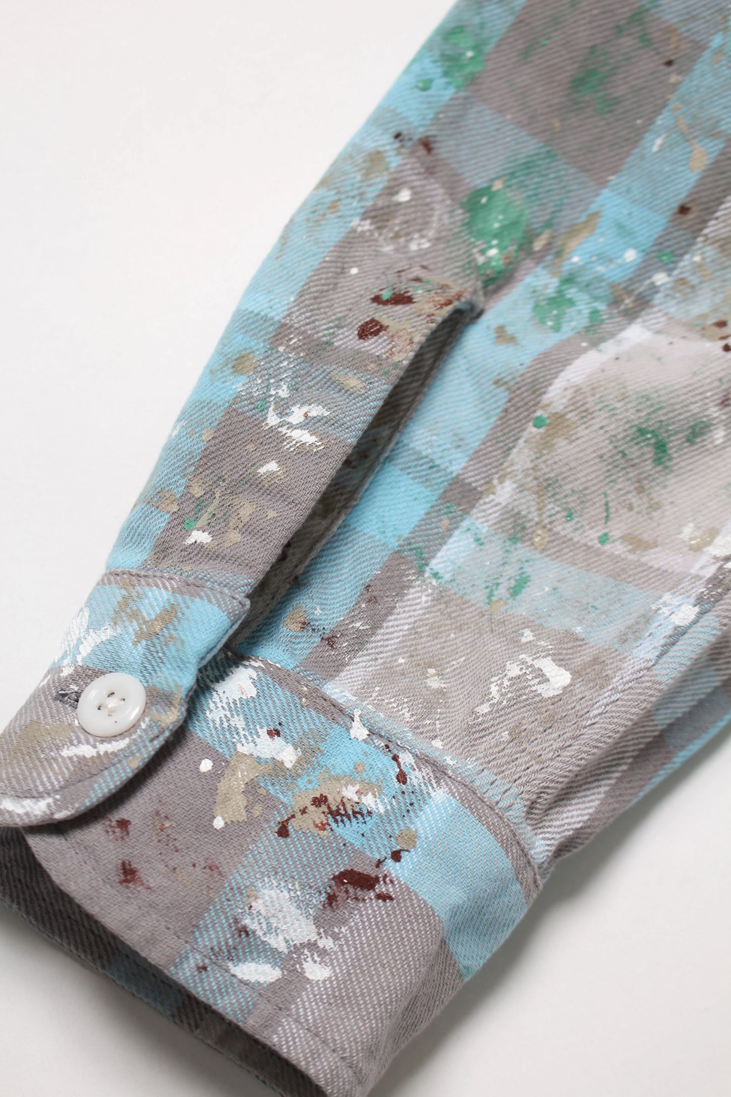 PAINTER'S PAINT STAINED FLANNEL SHIRT