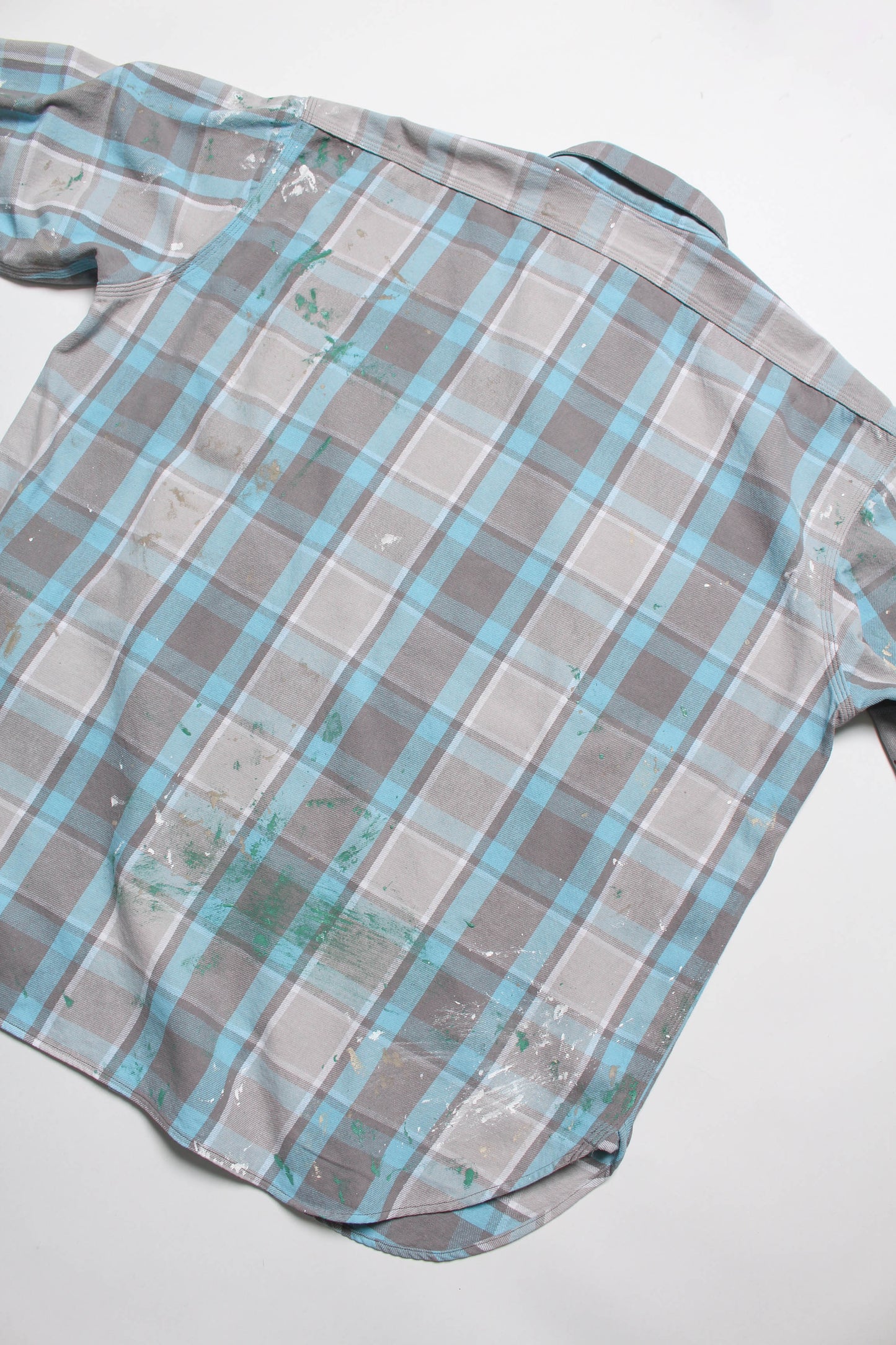PAINTER'S PAINT STAINED FLANNEL SHIRT