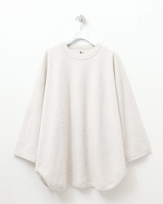 Rough&Smooth Thermal Baseball Tee HEATHEROATMEAL