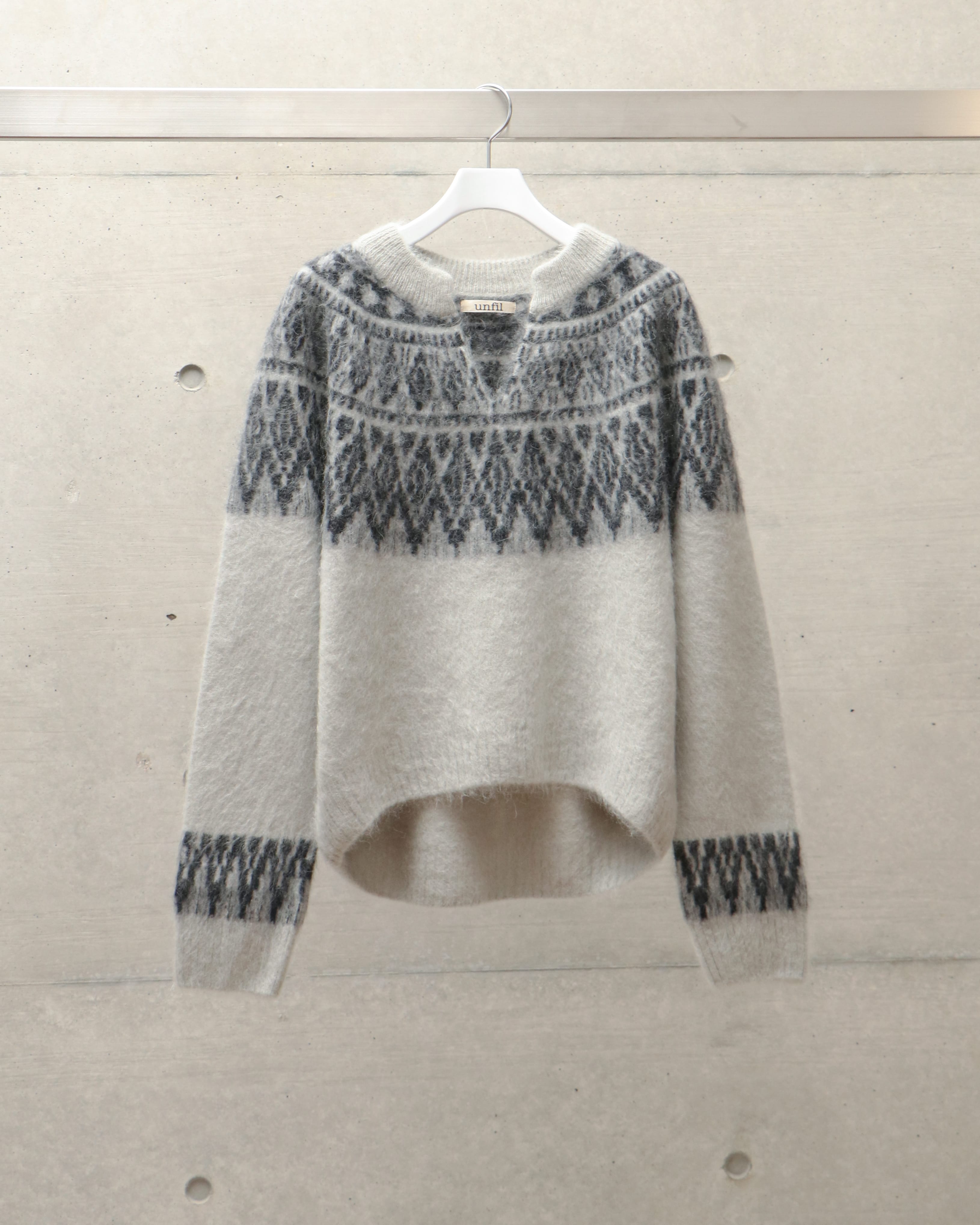 royal baby alpaca nordic-pattern sweater – TIME AFTER TIME