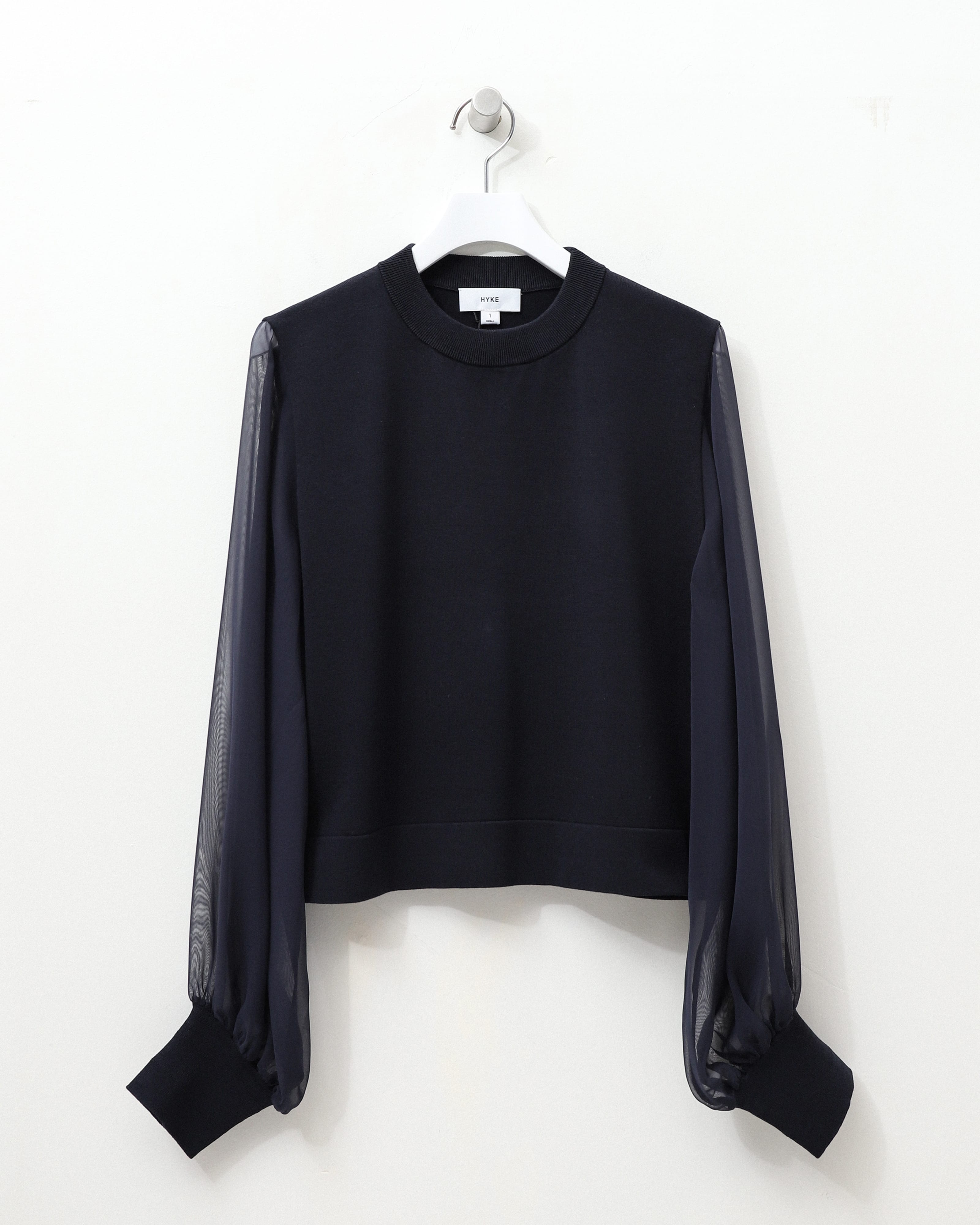 HYKE SWEATER CROP TOPトップス - ニット/セーター