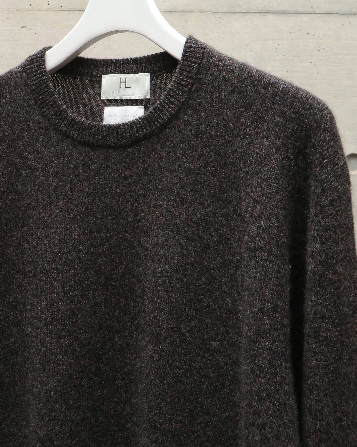 Wholegarment Pullover BLACKBROWN