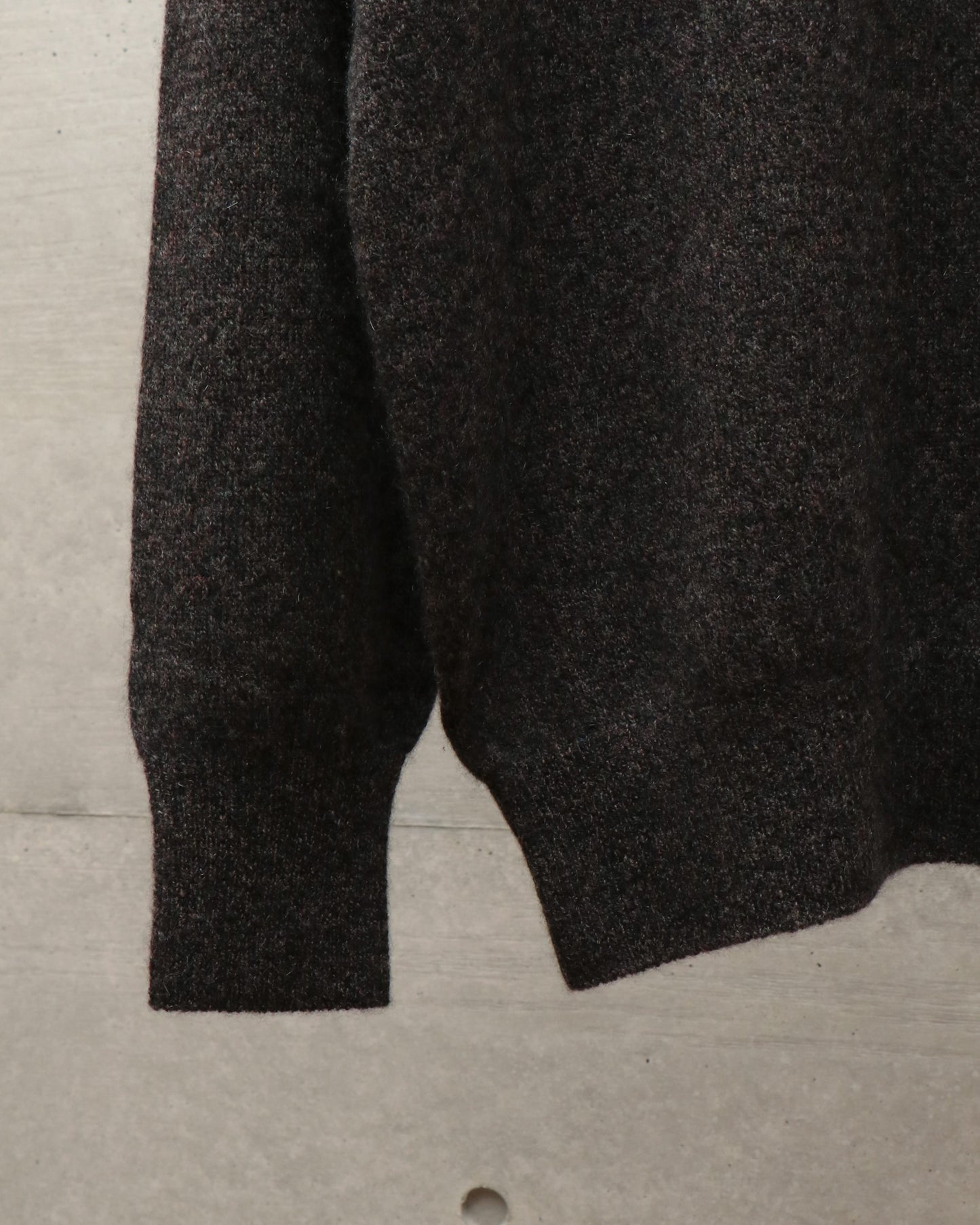 Wholegarment Pullover BLACKBROWN
