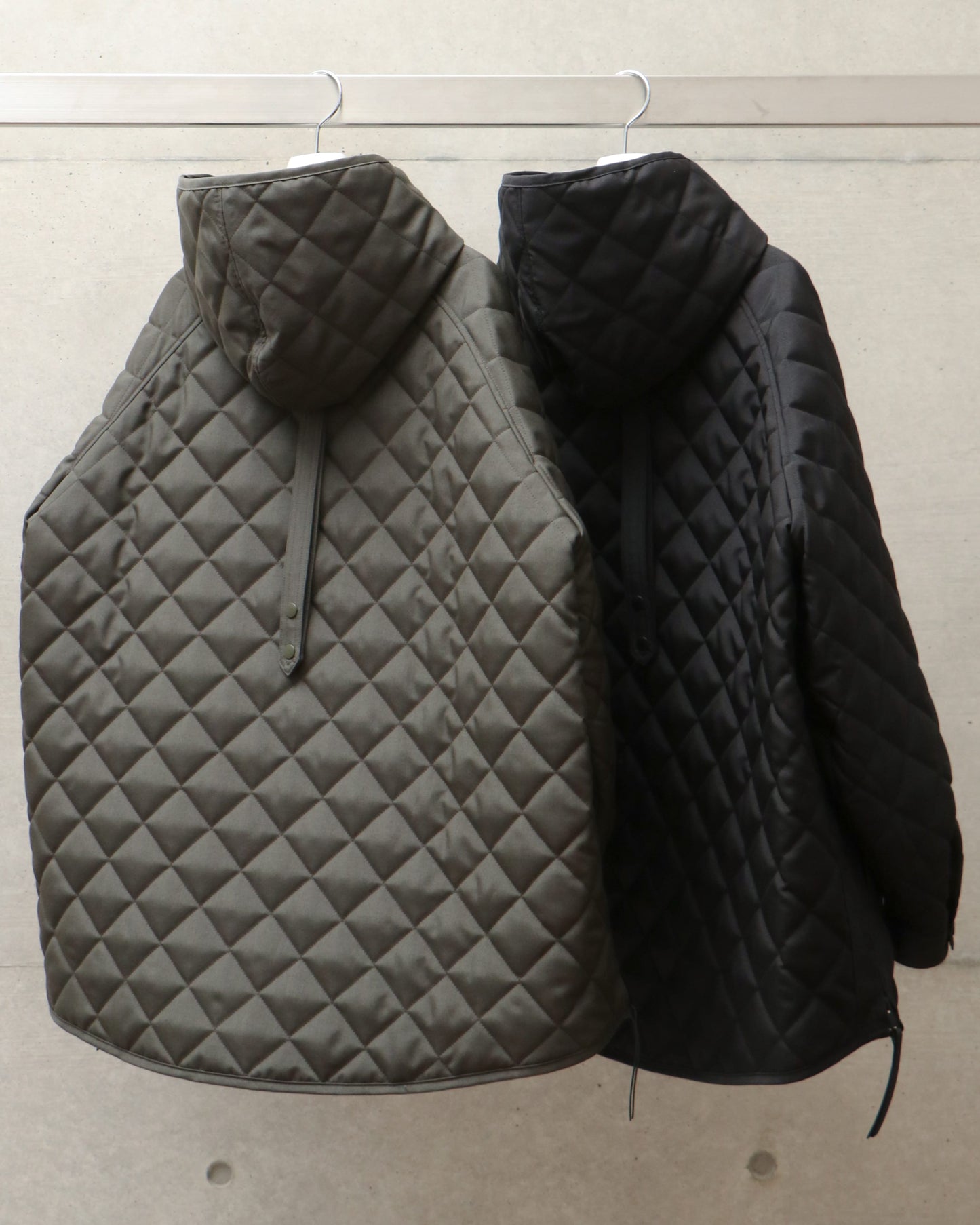 HOODED QUILTING COAT