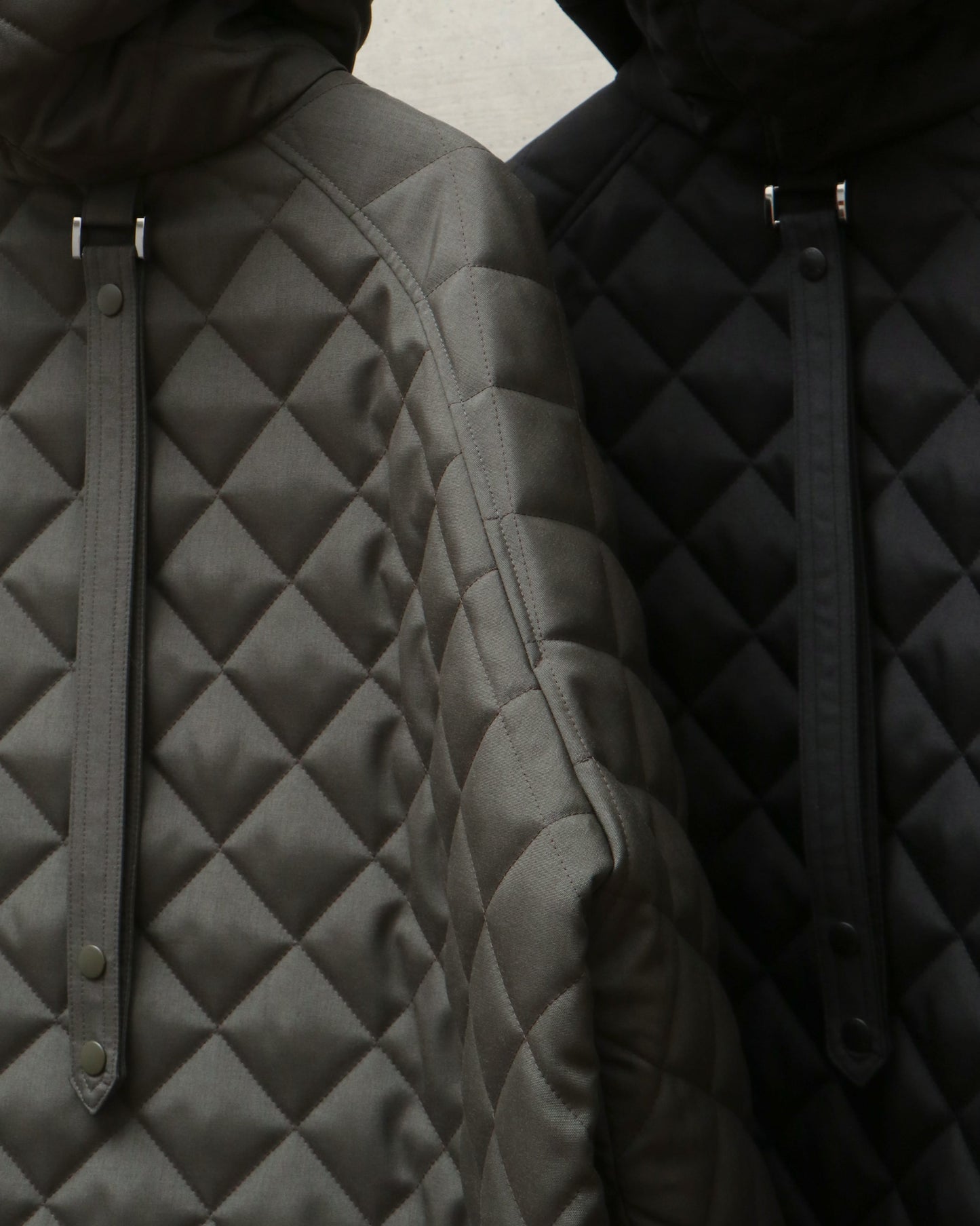 HOODED QUILTING COAT
