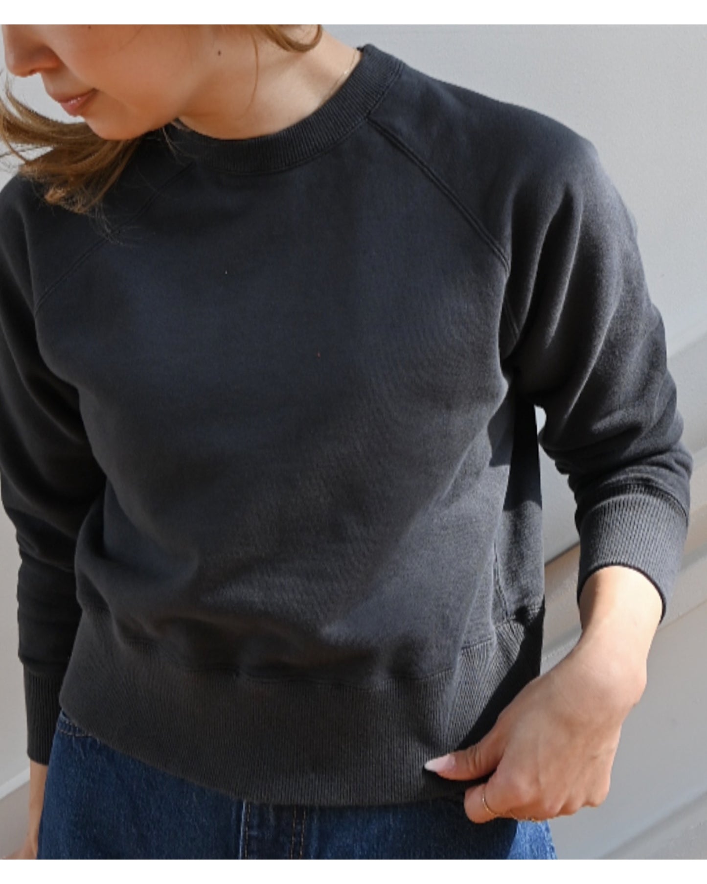 コンパクトラグラン スウェットシャツ