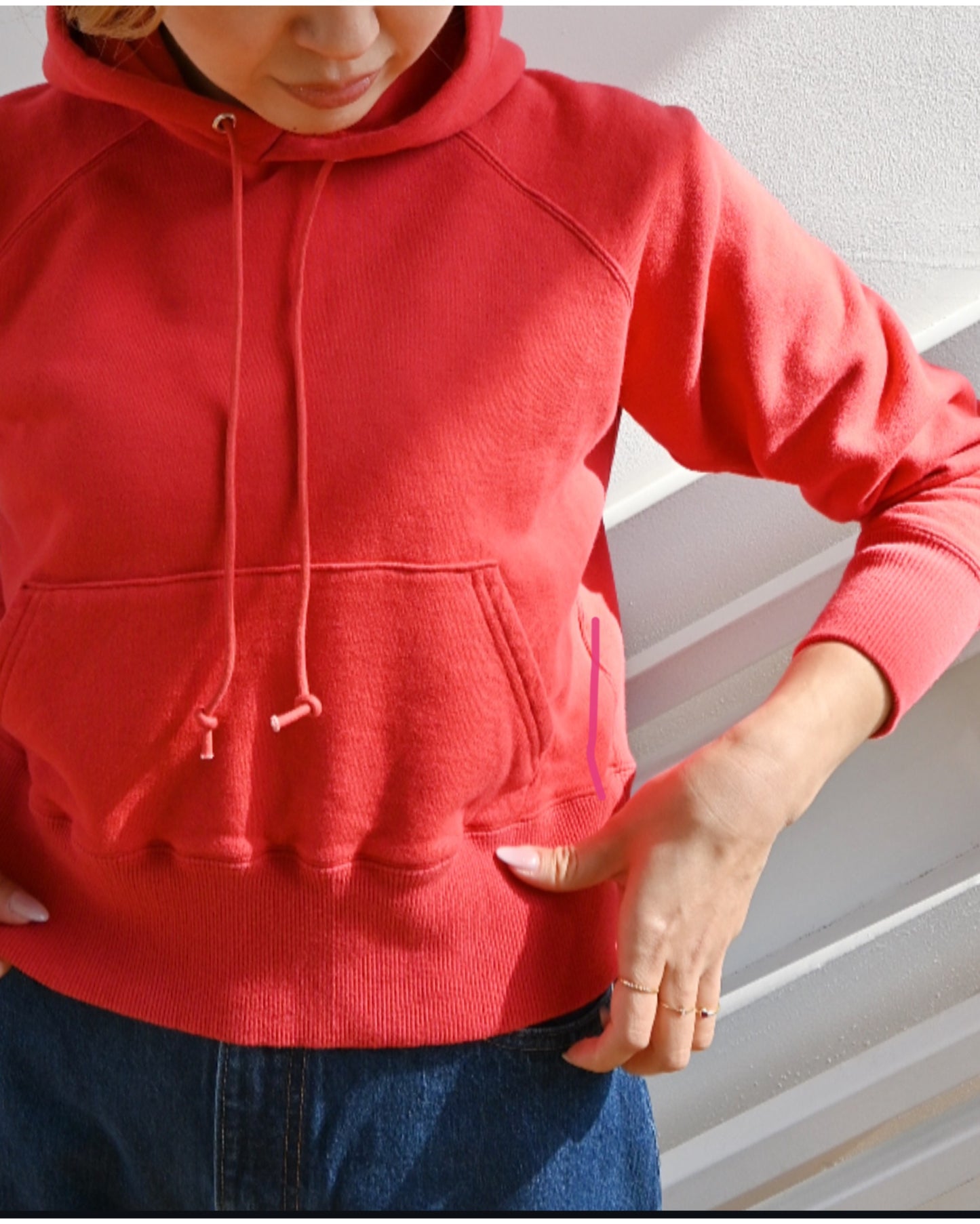 コンパクトラグラン スウェットフーディ