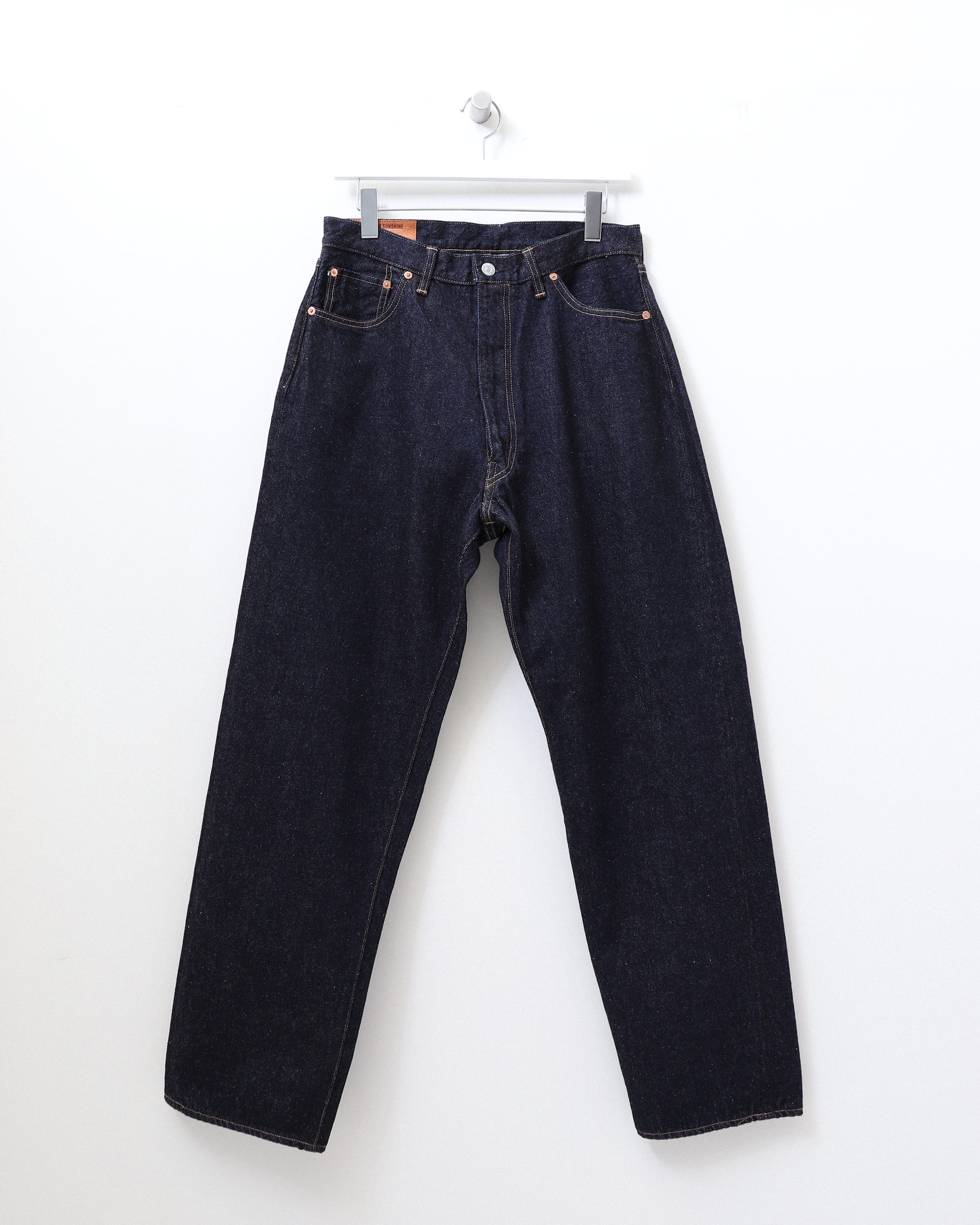 5P Zipper Front Denim Pants INDIGO ONE WASH