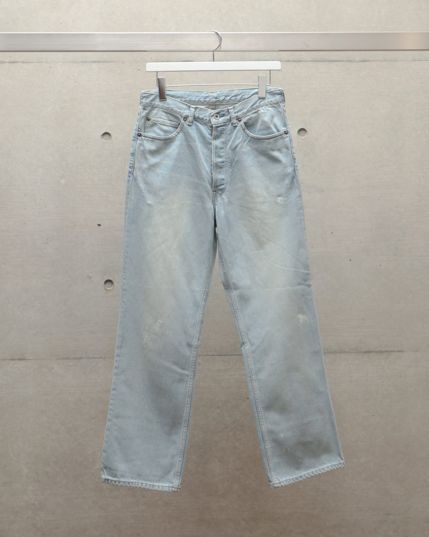 SHOE CUT JEANS FADED INDIGO