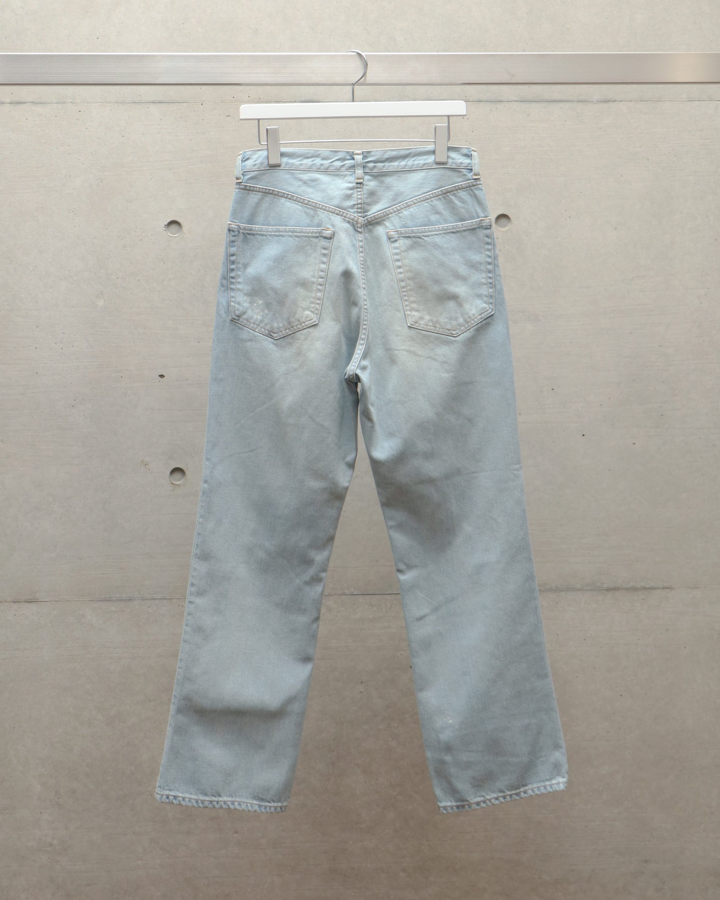 SHOE CUT JEANS FADED INDIGO