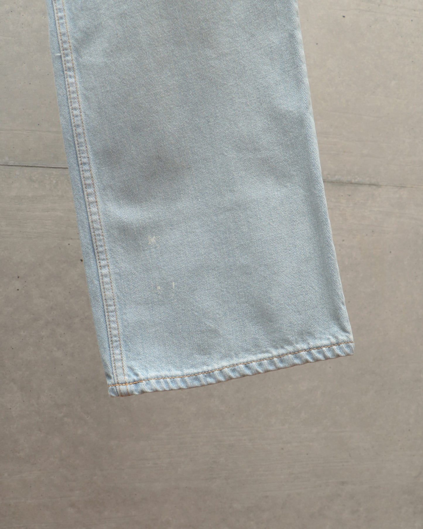 SHOE CUT JEANS FADED INDIGO