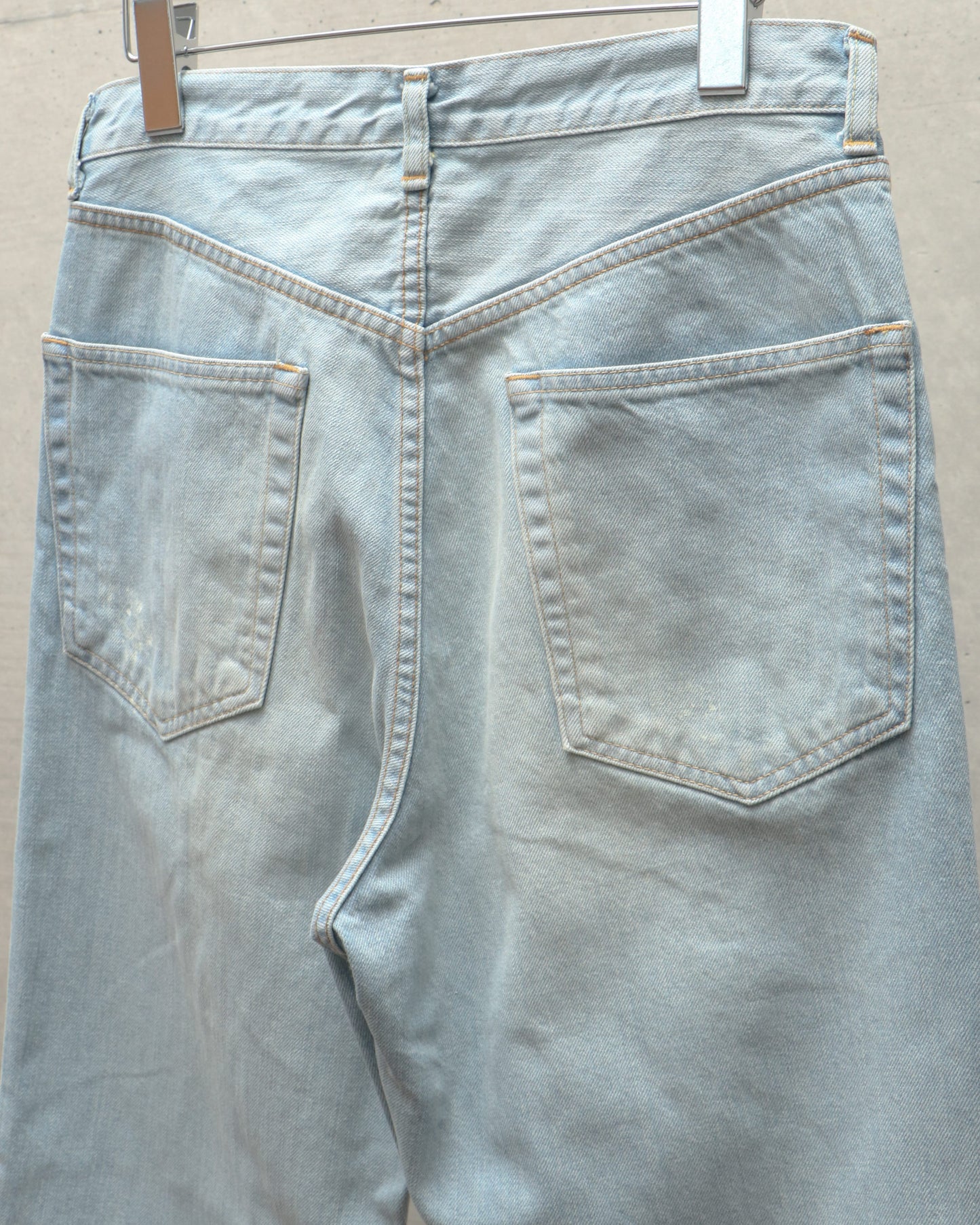SHOE CUT JEANS FADED INDIGO