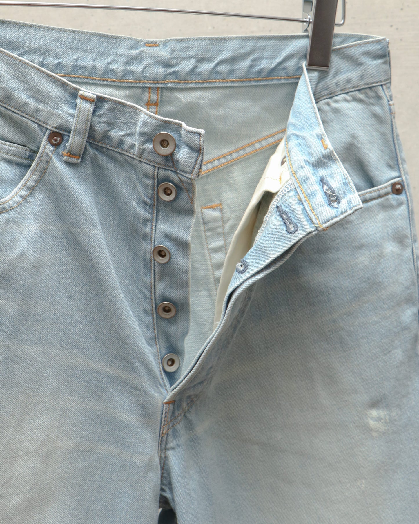 SHOE CUT JEANS FADED INDIGO