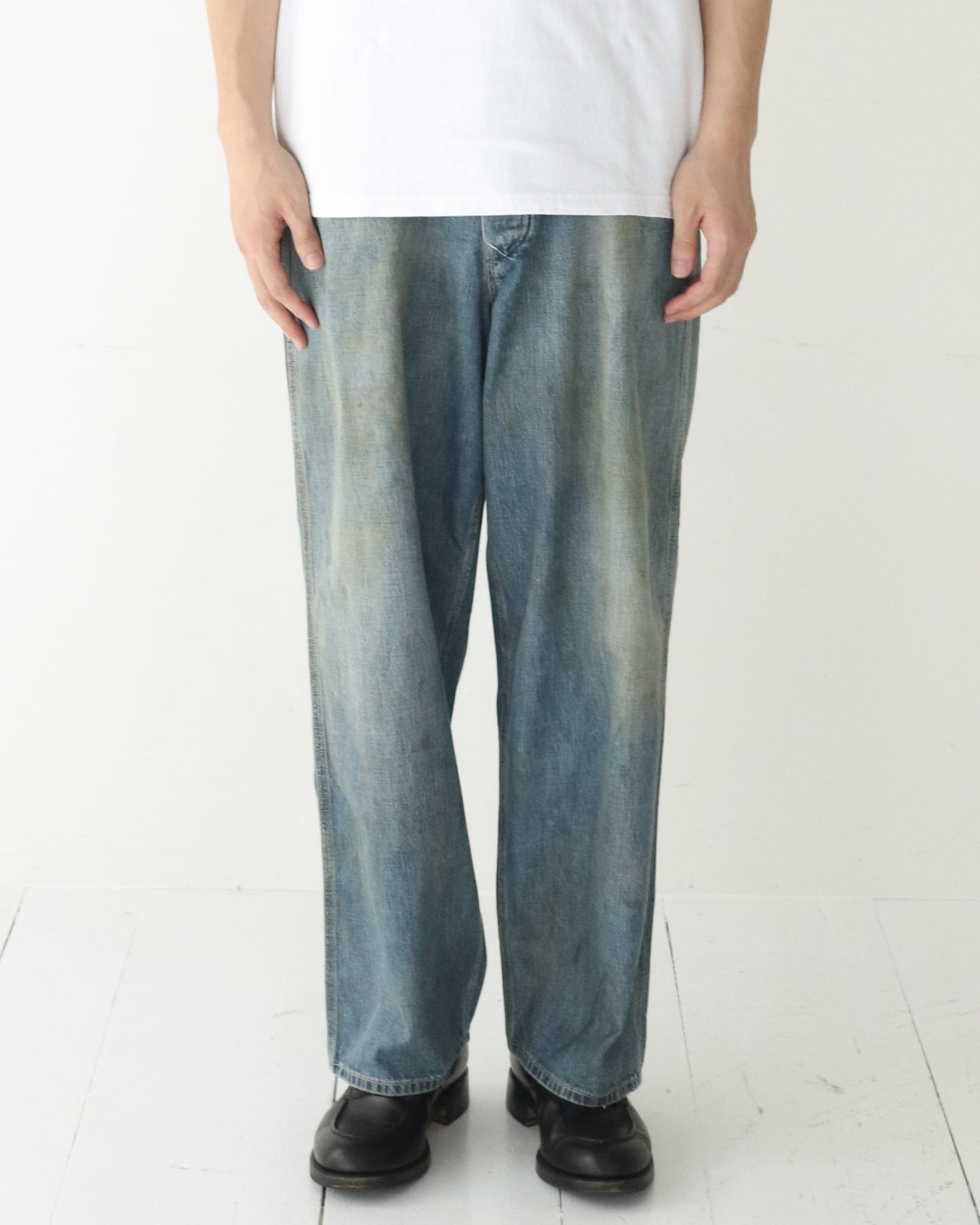 Vintage Military Denim Trousers INDIGO