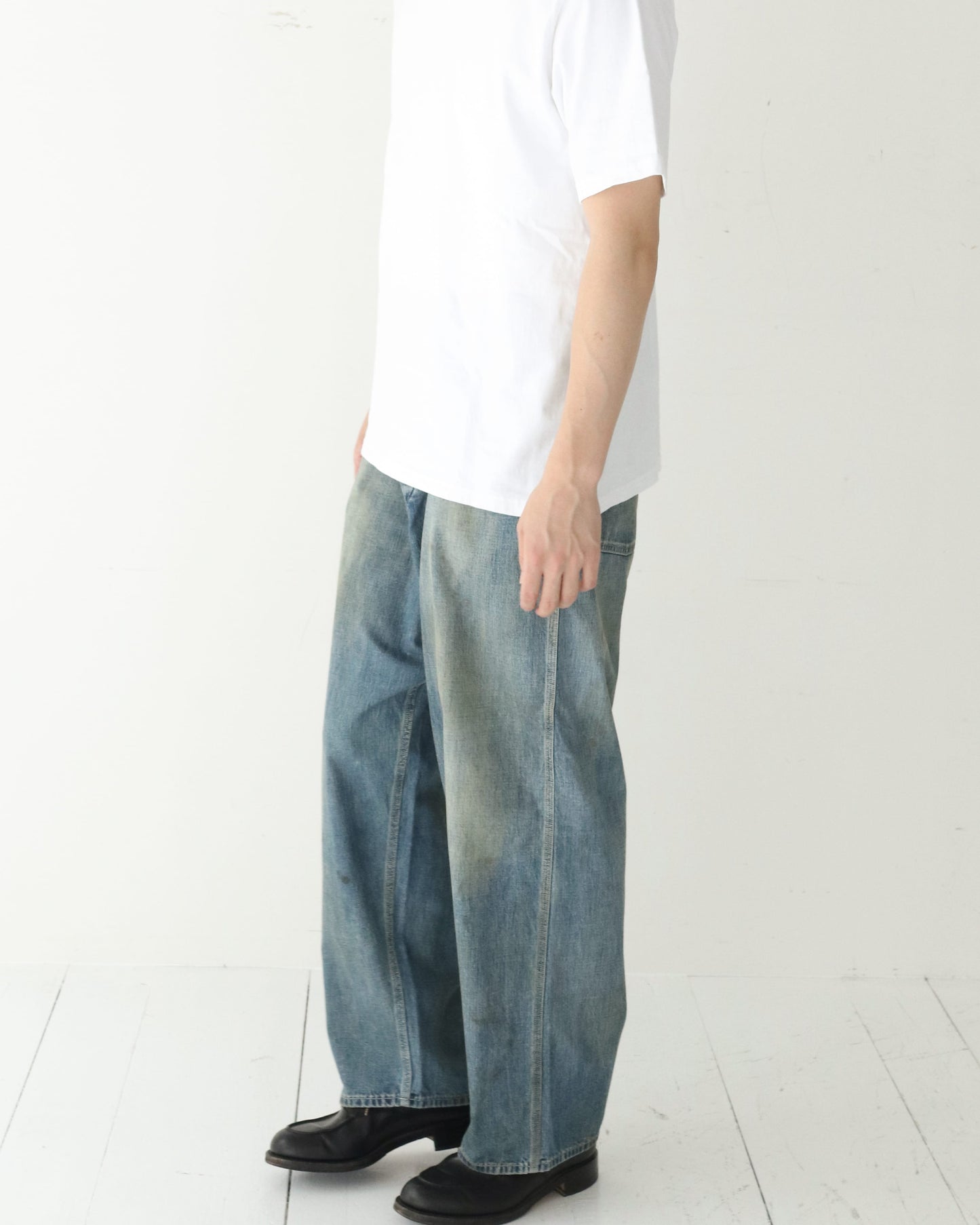 Vintage Military Denim Trousers INDIGO