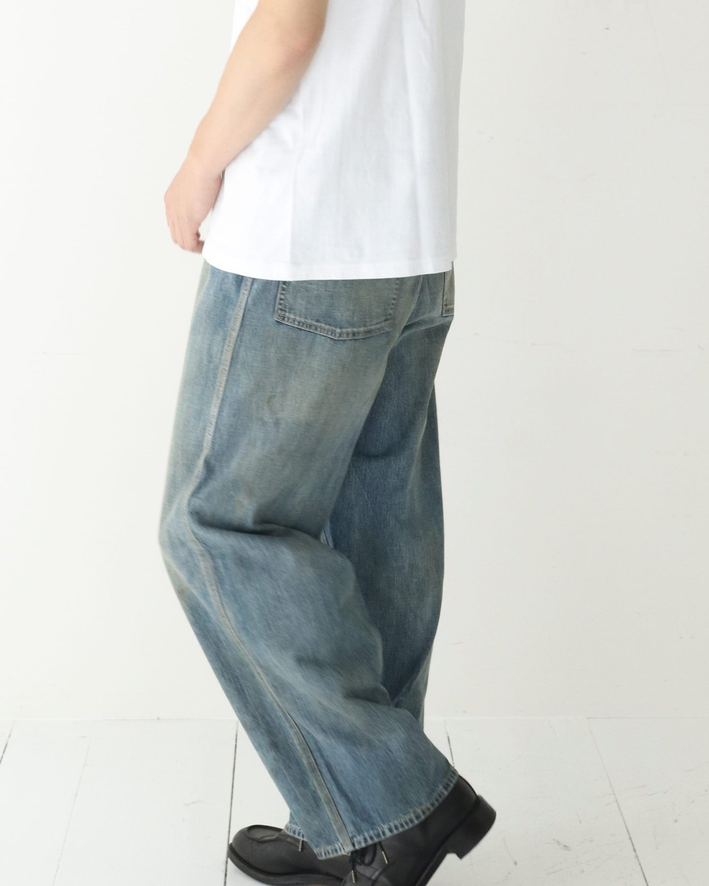 Vintage Military Denim Trousers INDIGO