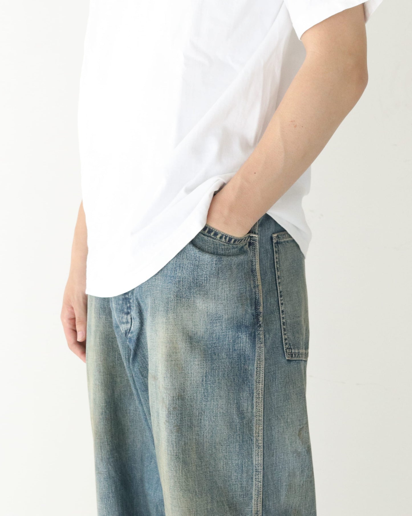 Vintage Military Denim Trousers INDIGO