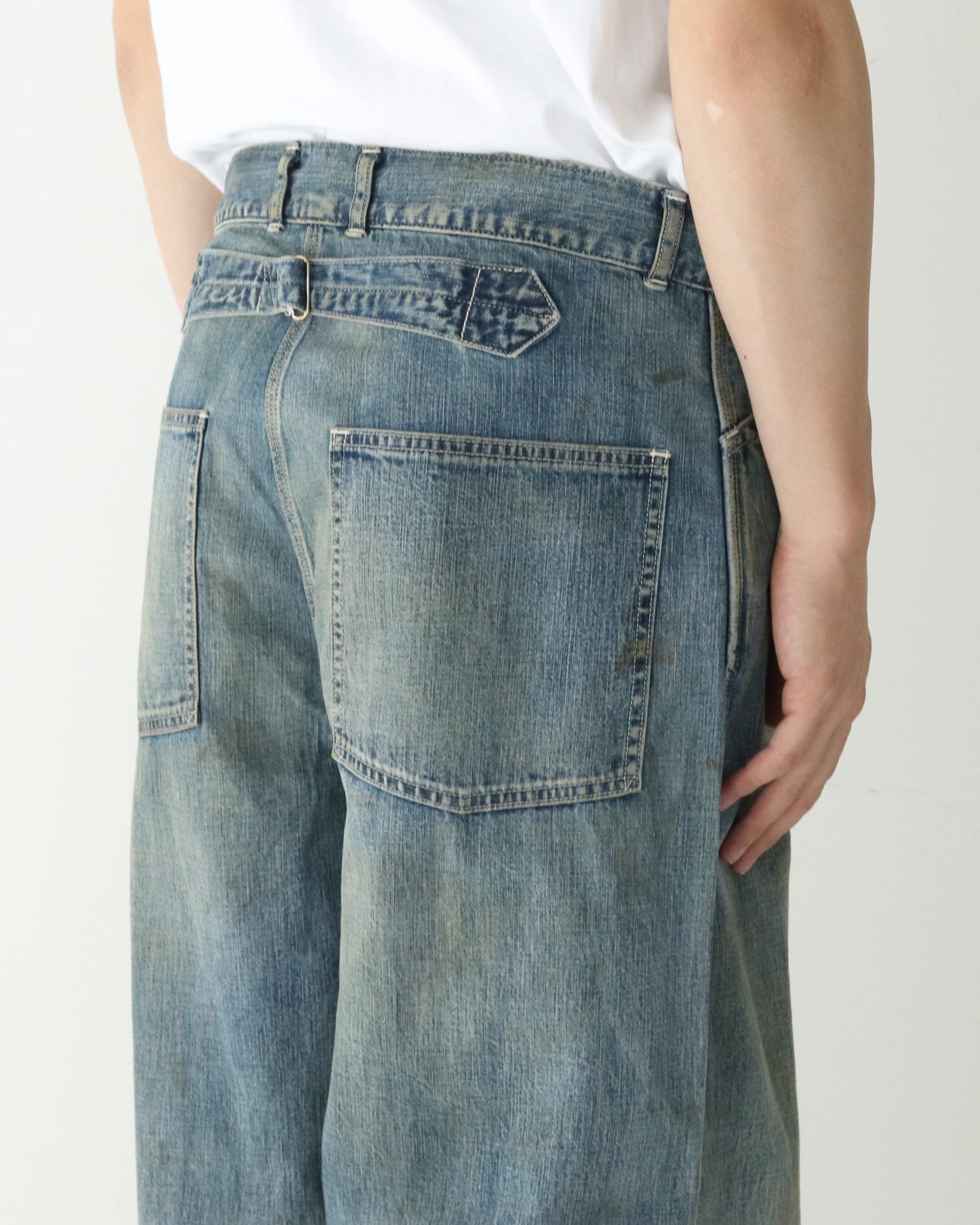 Vintage Military Denim Trousers INDIGO