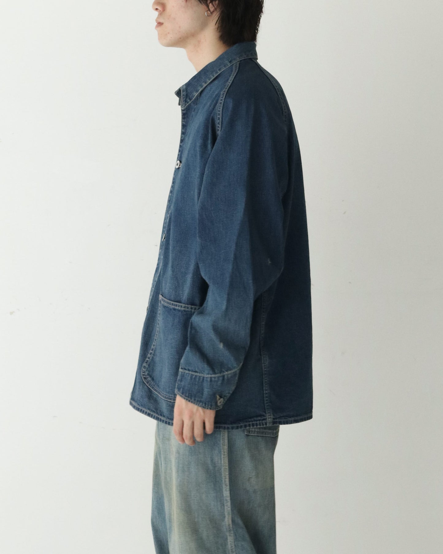 Denim Coverall Jacket INDIGO
