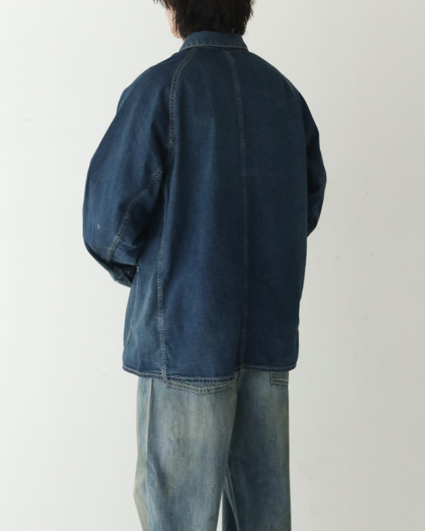Denim Coverall Jacket INDIGO
