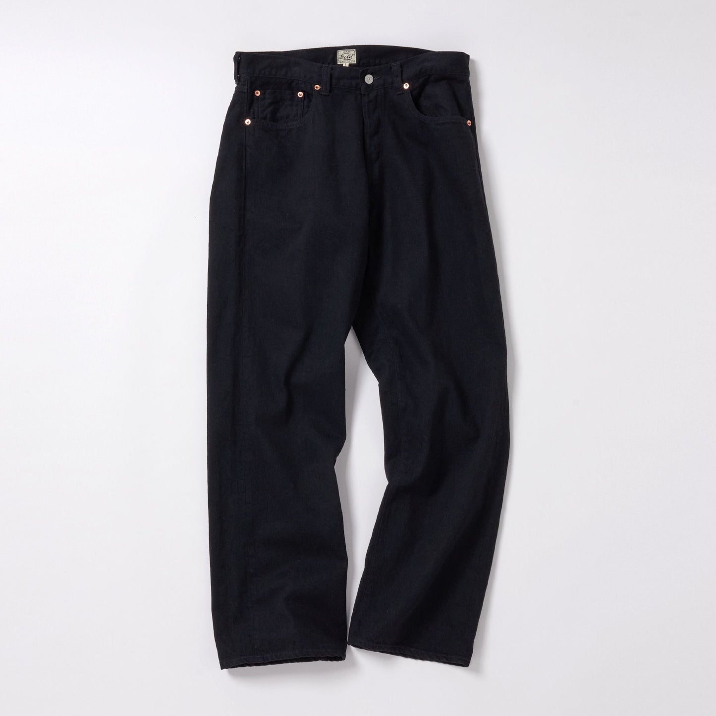RECYCLED WASTE SUVIN COTTON YARN 11.5oz DENIM 5POCKET STRAIGHT PANTS 42428