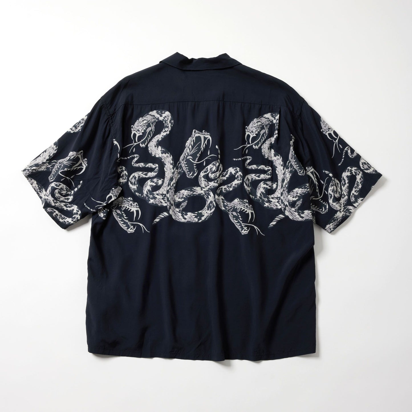 "MONOTONE SNAKE" S/S OPEN SHIRT 39440