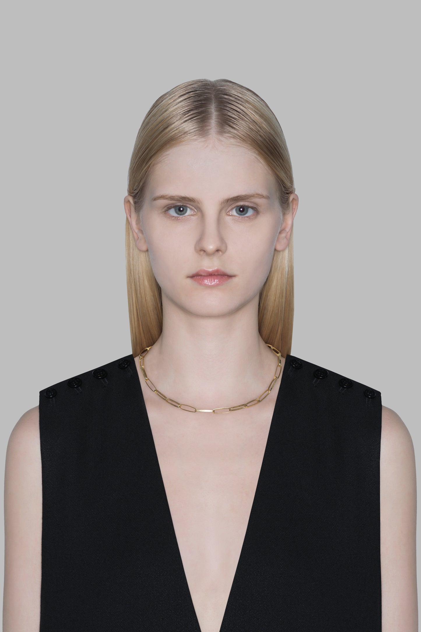 HALF ROUND CHAIN NECKLACE 19377