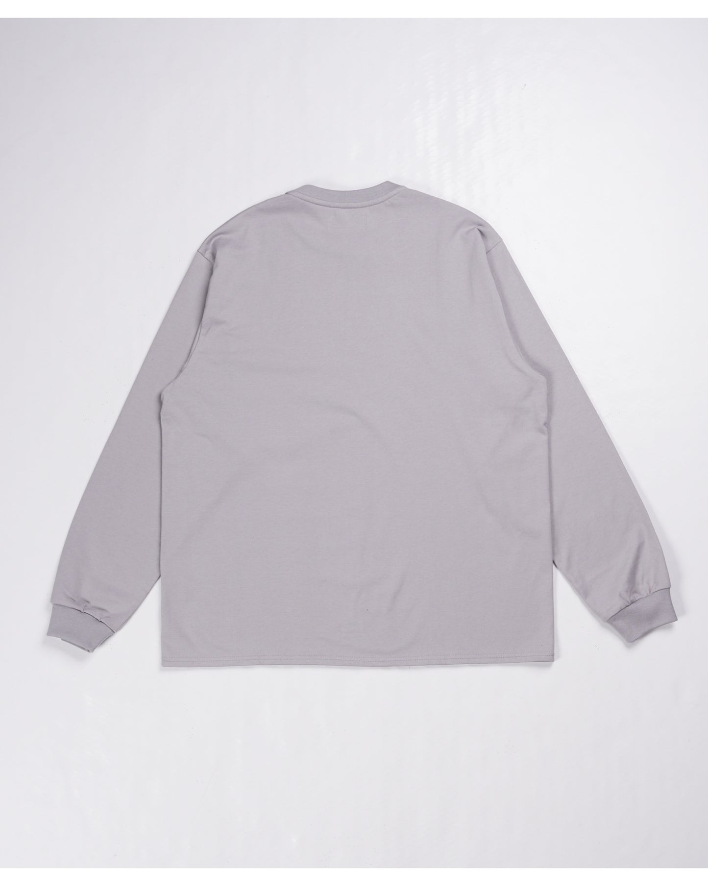 CREW NECK L/S TEE L.GRAY