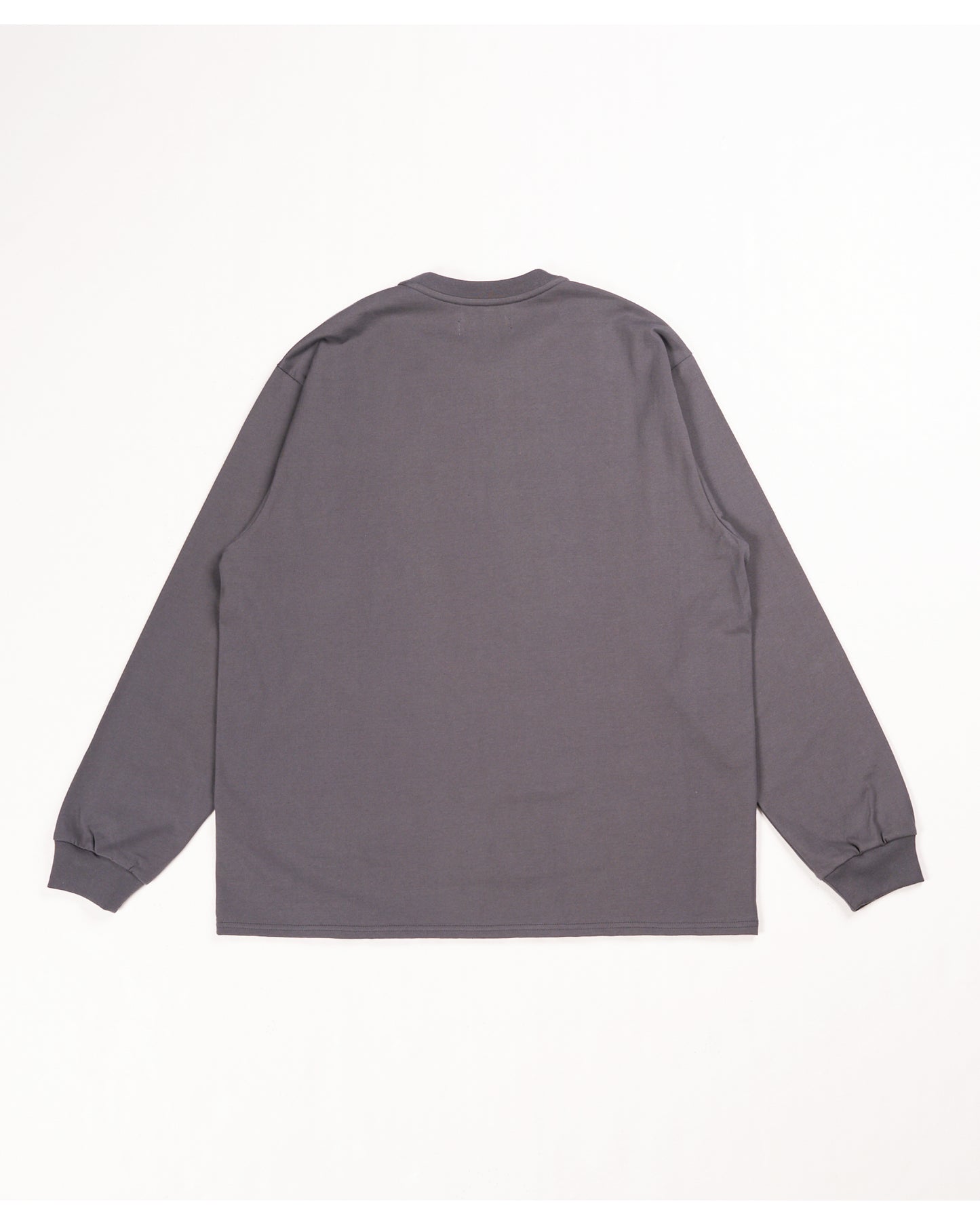 CREW NECK L/S TEE M.GRAY