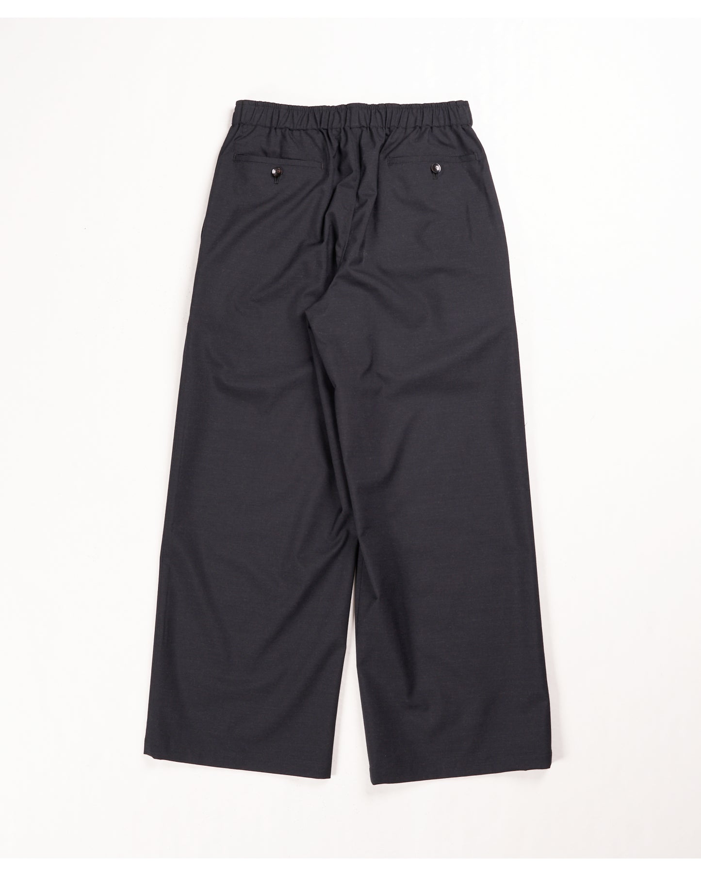 WIDE LEG EASY PANTS CHAMBRAY BLACK