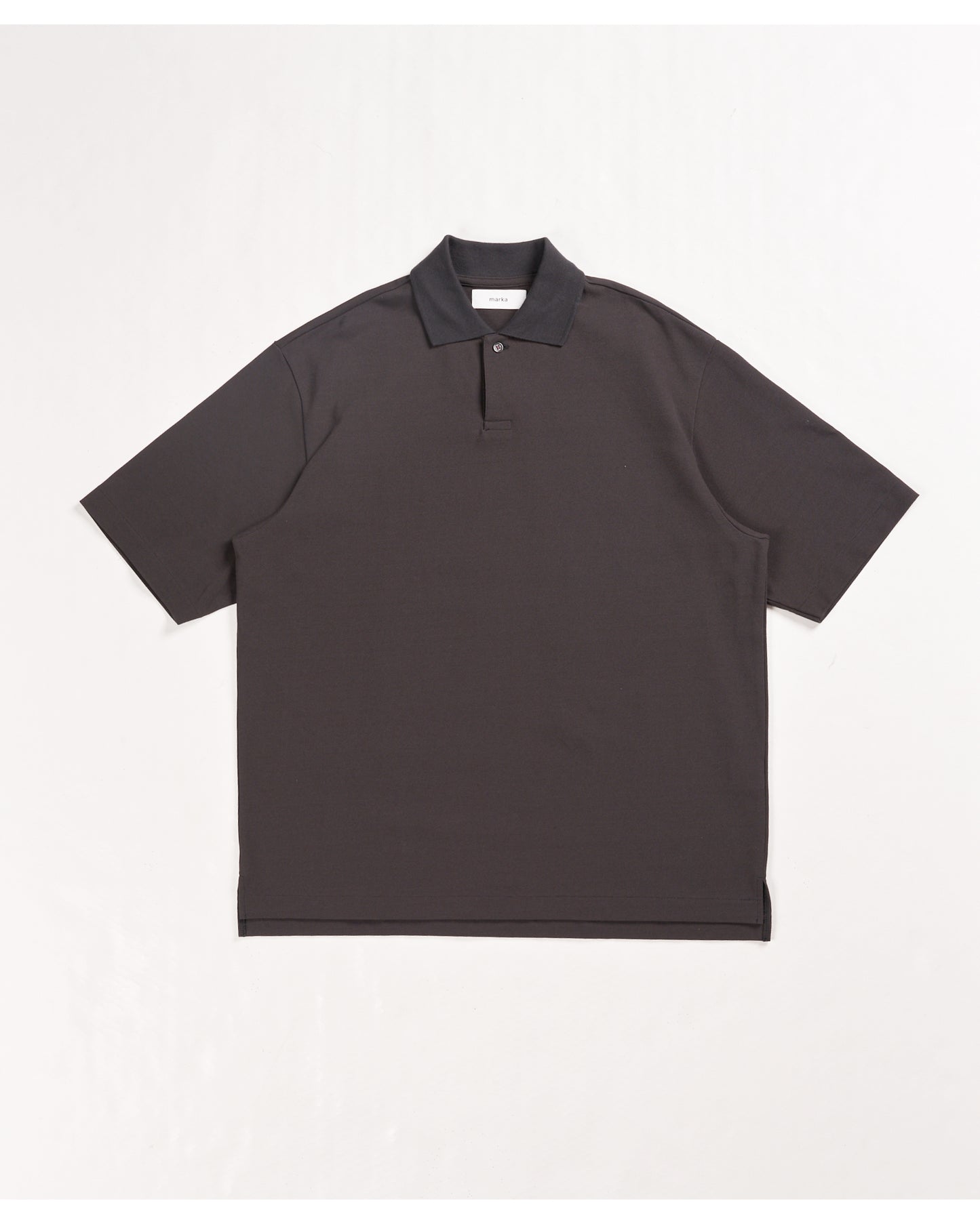 ONE BUTTON POLO S/S TEE INK BLACK