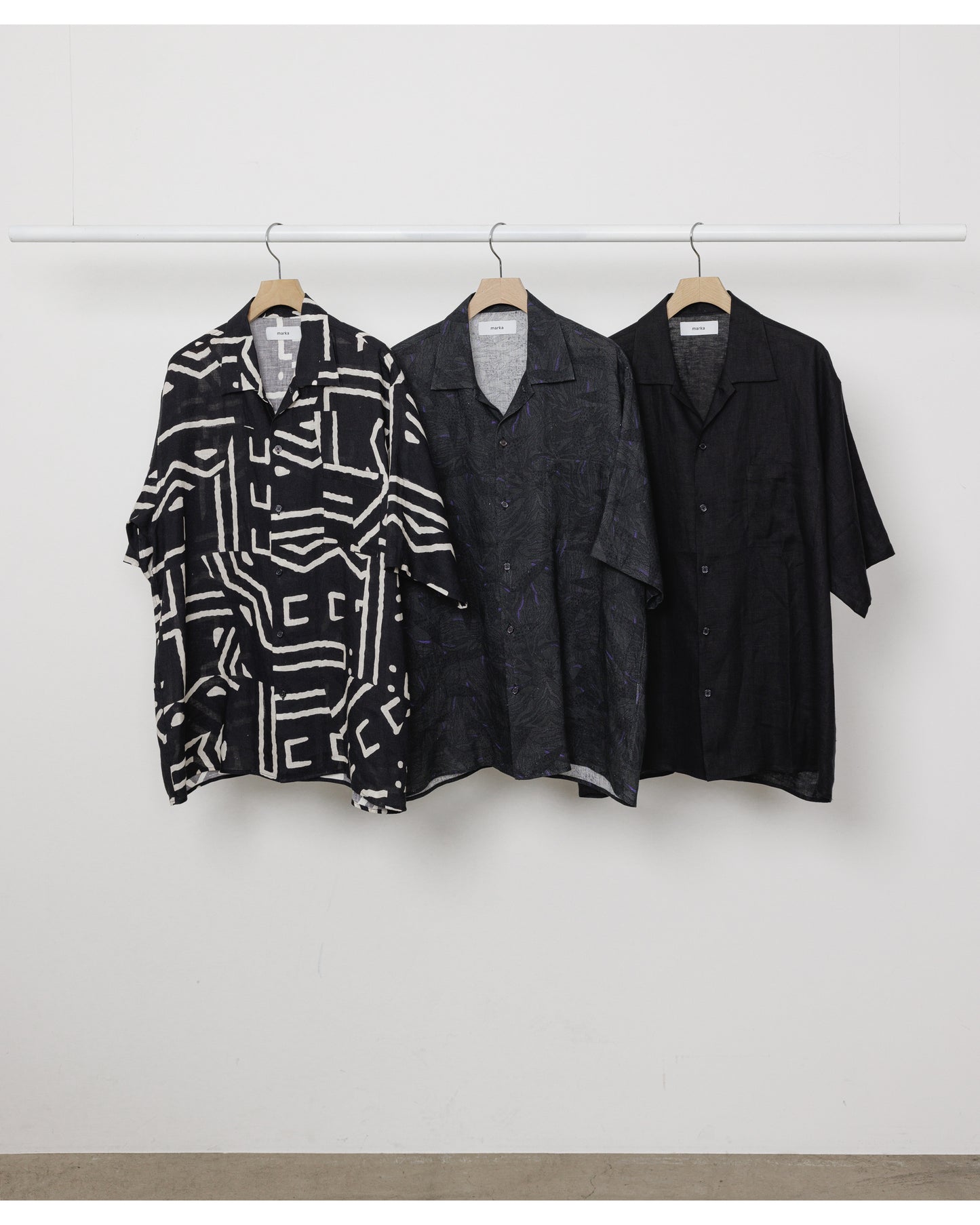 OPEN COLLAR S/S SHIRT