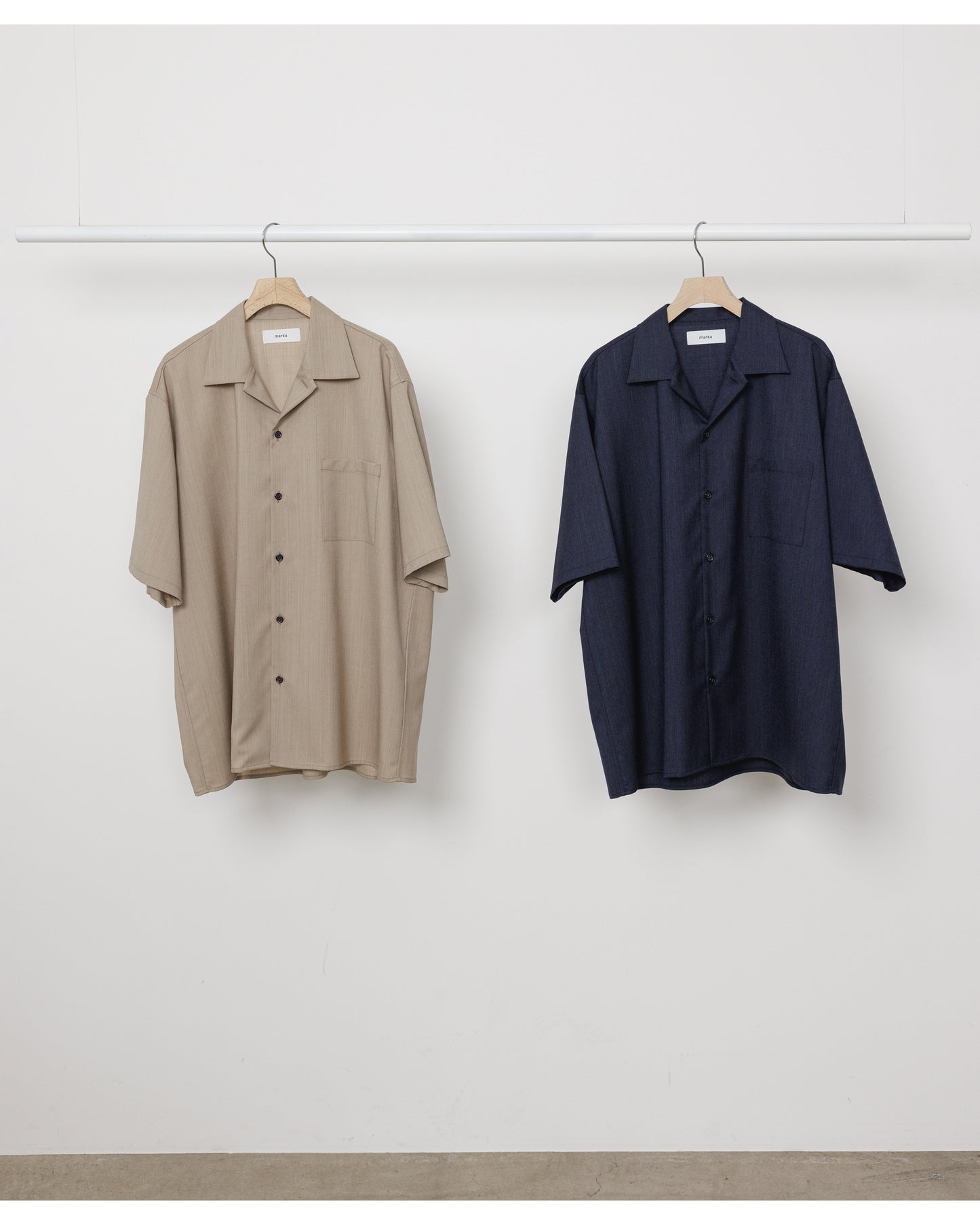 OPEN COLLAR S/S SHIRT