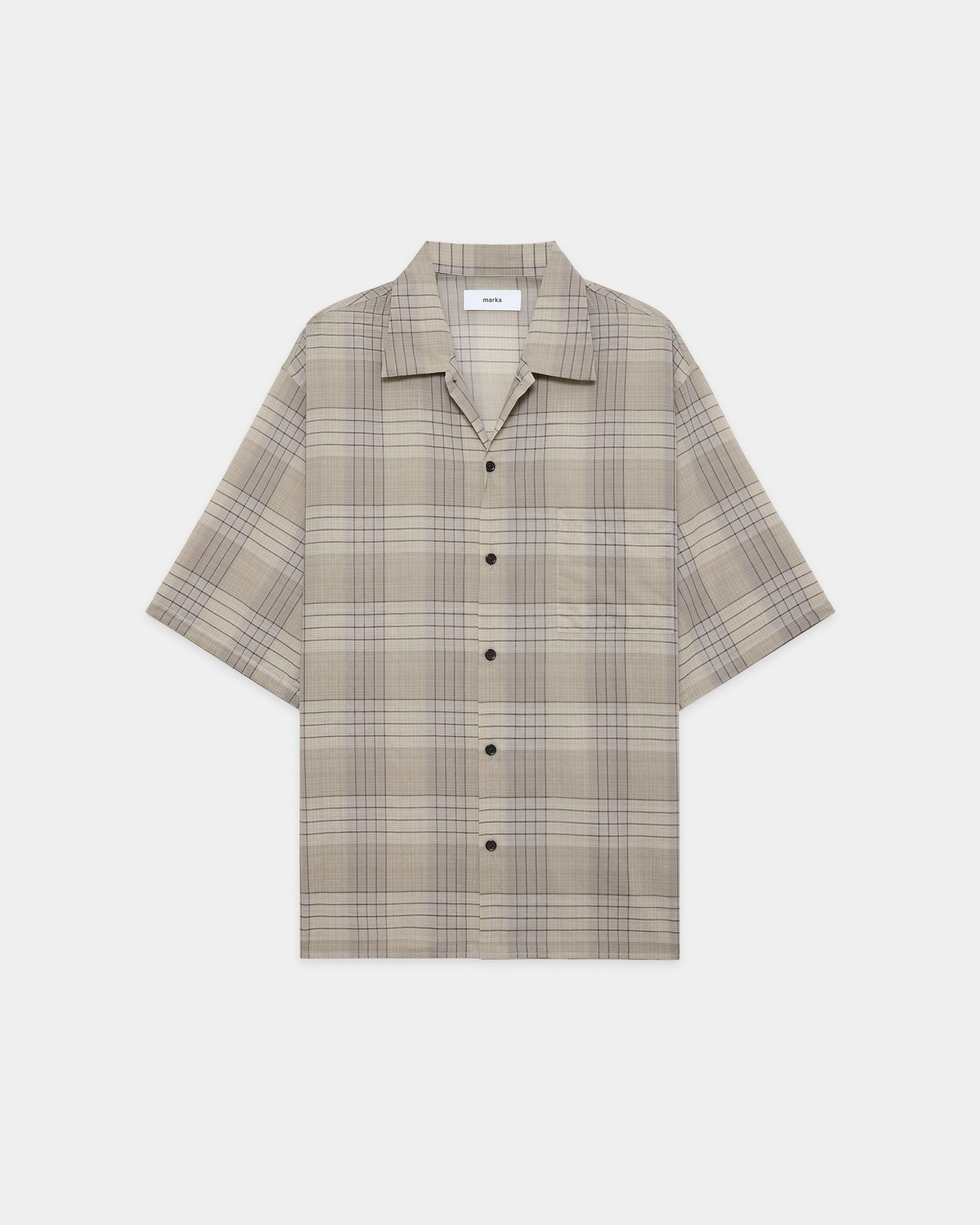 OPEN COLLAR S/S SHIRT