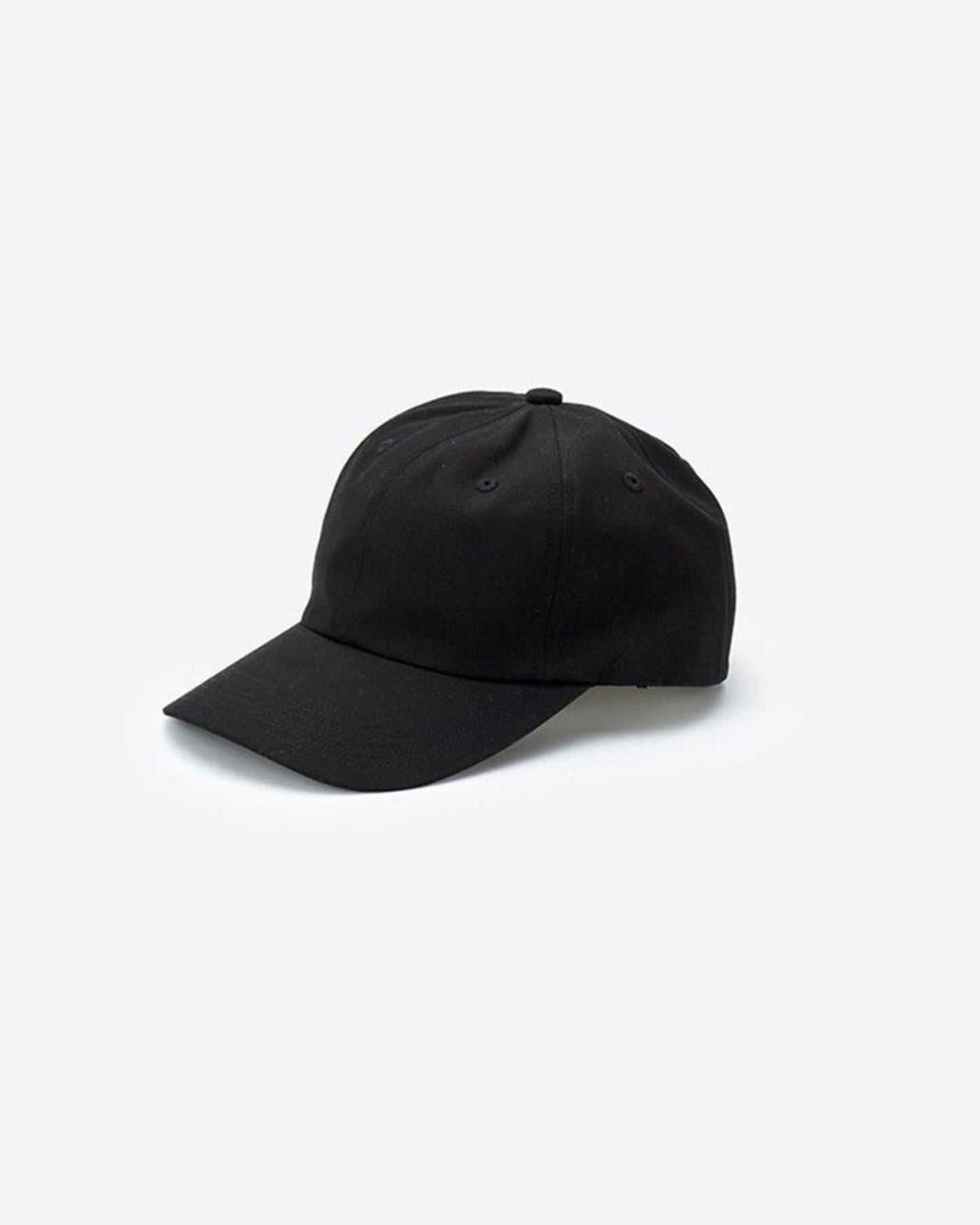 COTTON GABA 6PANEL CAP BLACK