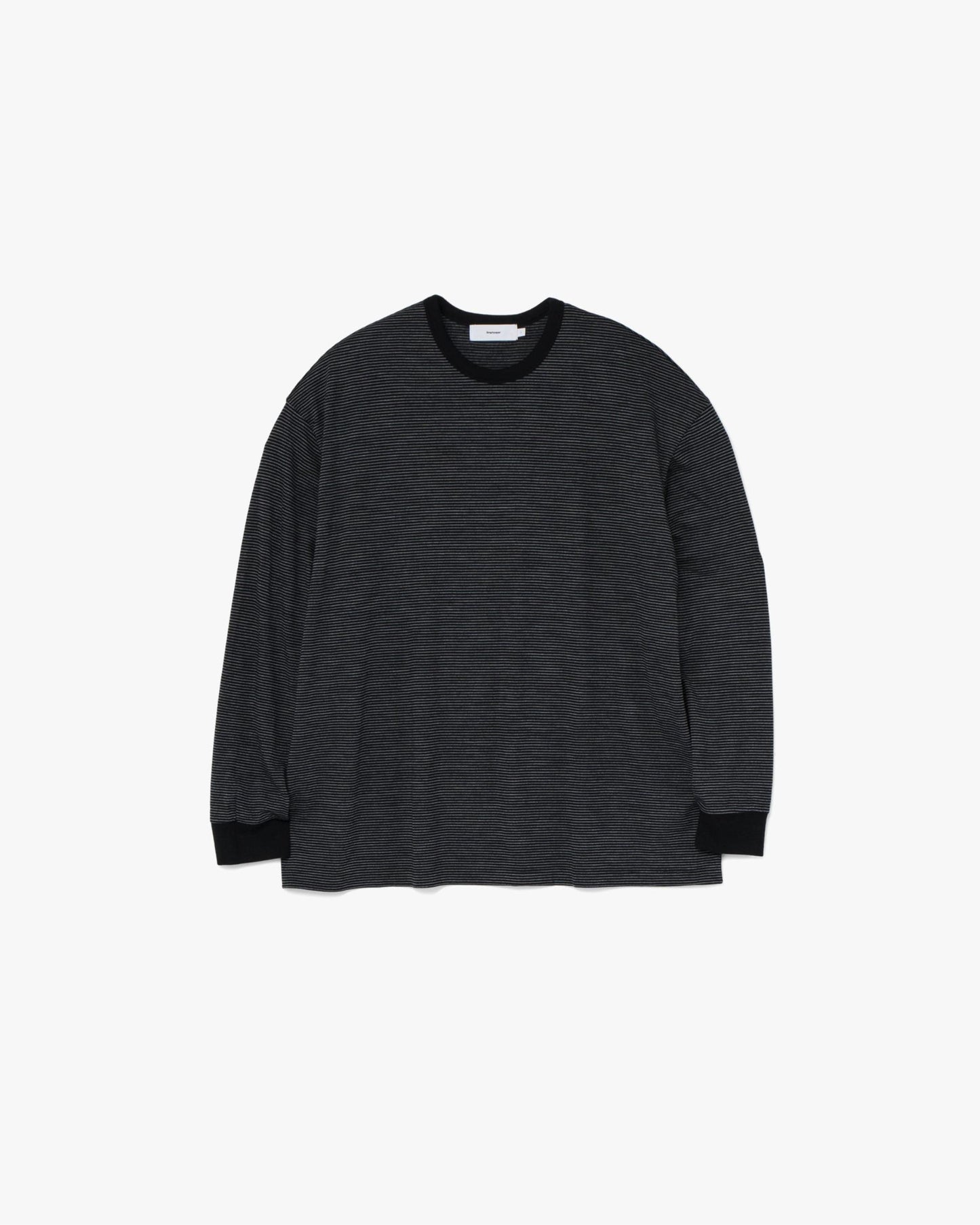 Narrow Border L/S Tee NAVY×GRY