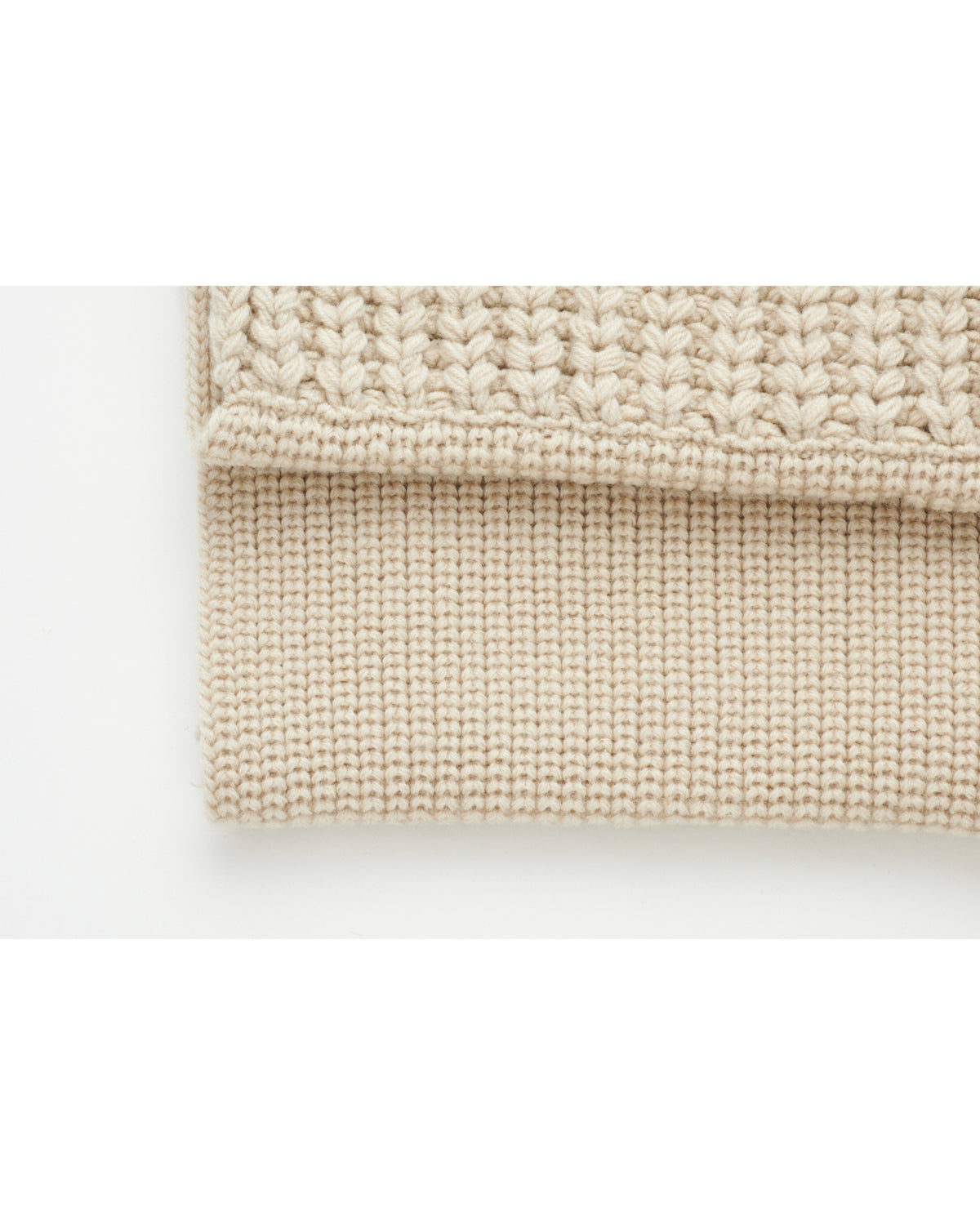 MIDDLE & CHUNNKY COMBI SNOOD BEIGE