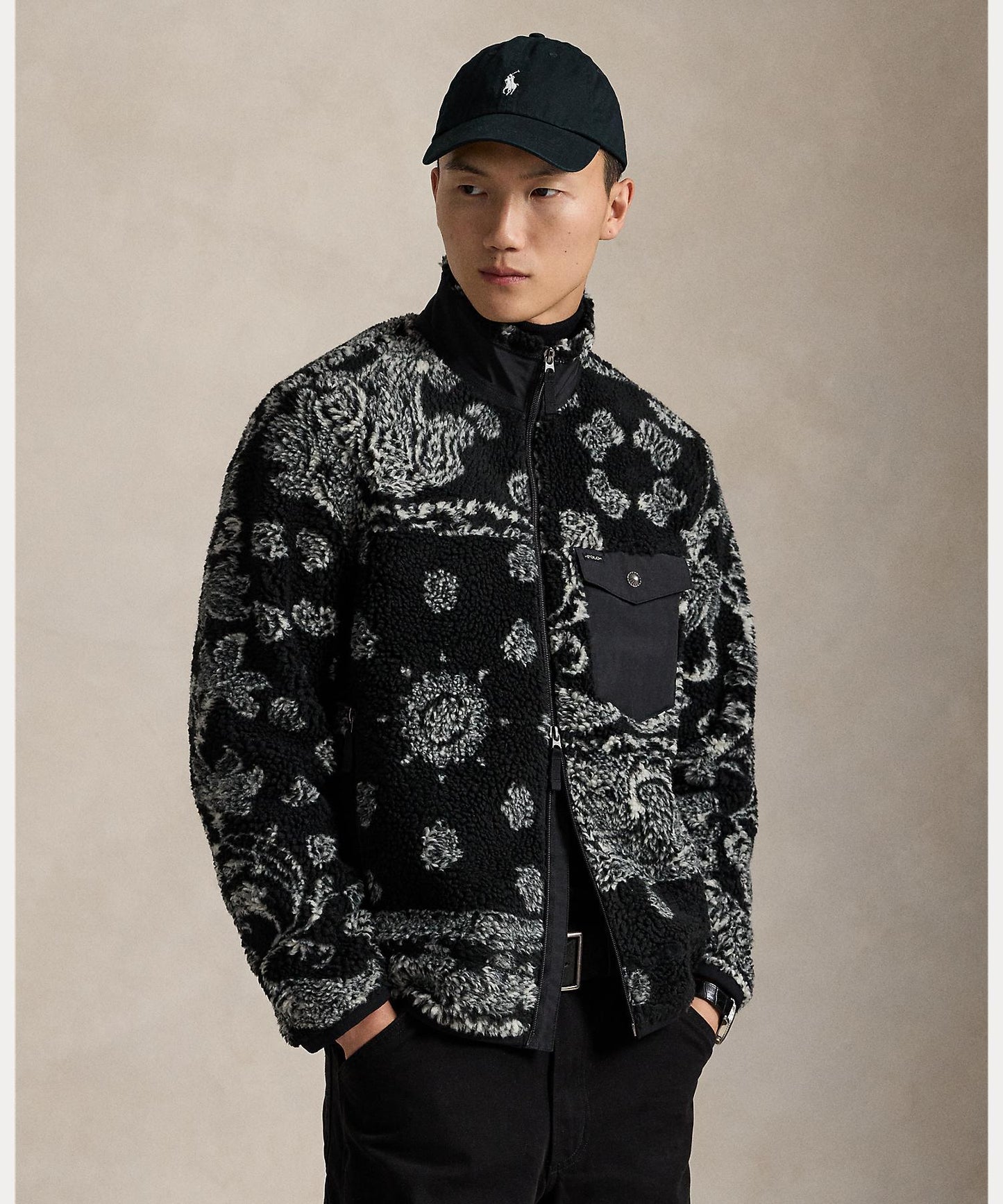 JAQUARD HI-PILE JACKET