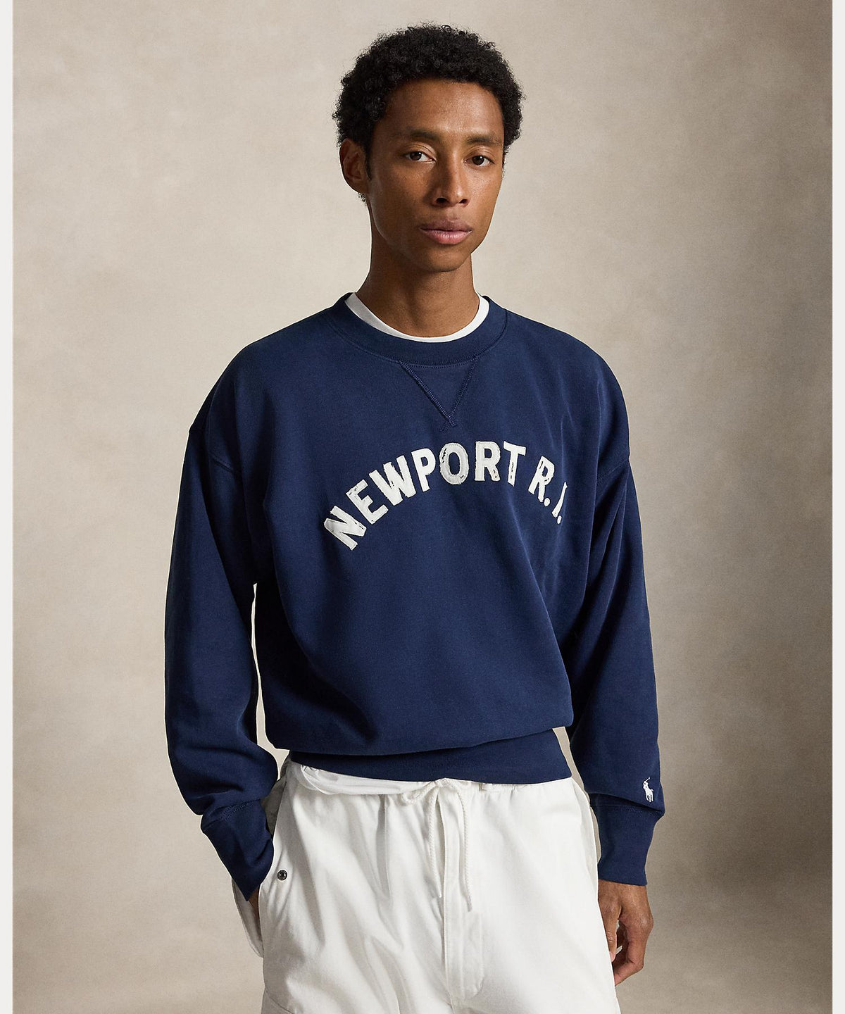 VINTAGE FIT GRAPHIC CREW NECK SWEAT