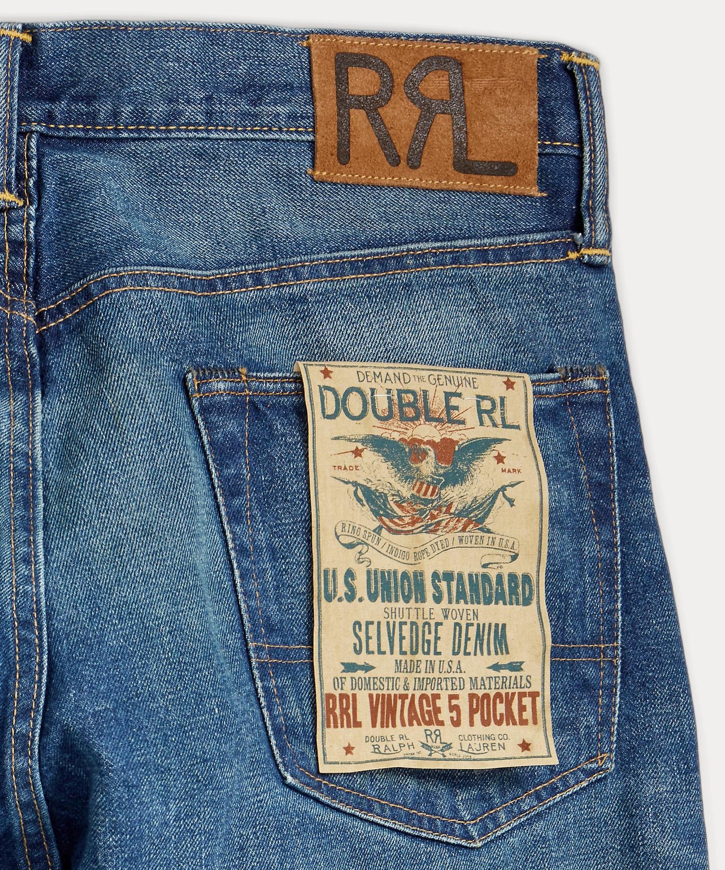 VTG 5 PKT-5-POCKET-DENIM-CTN SELV TWILL