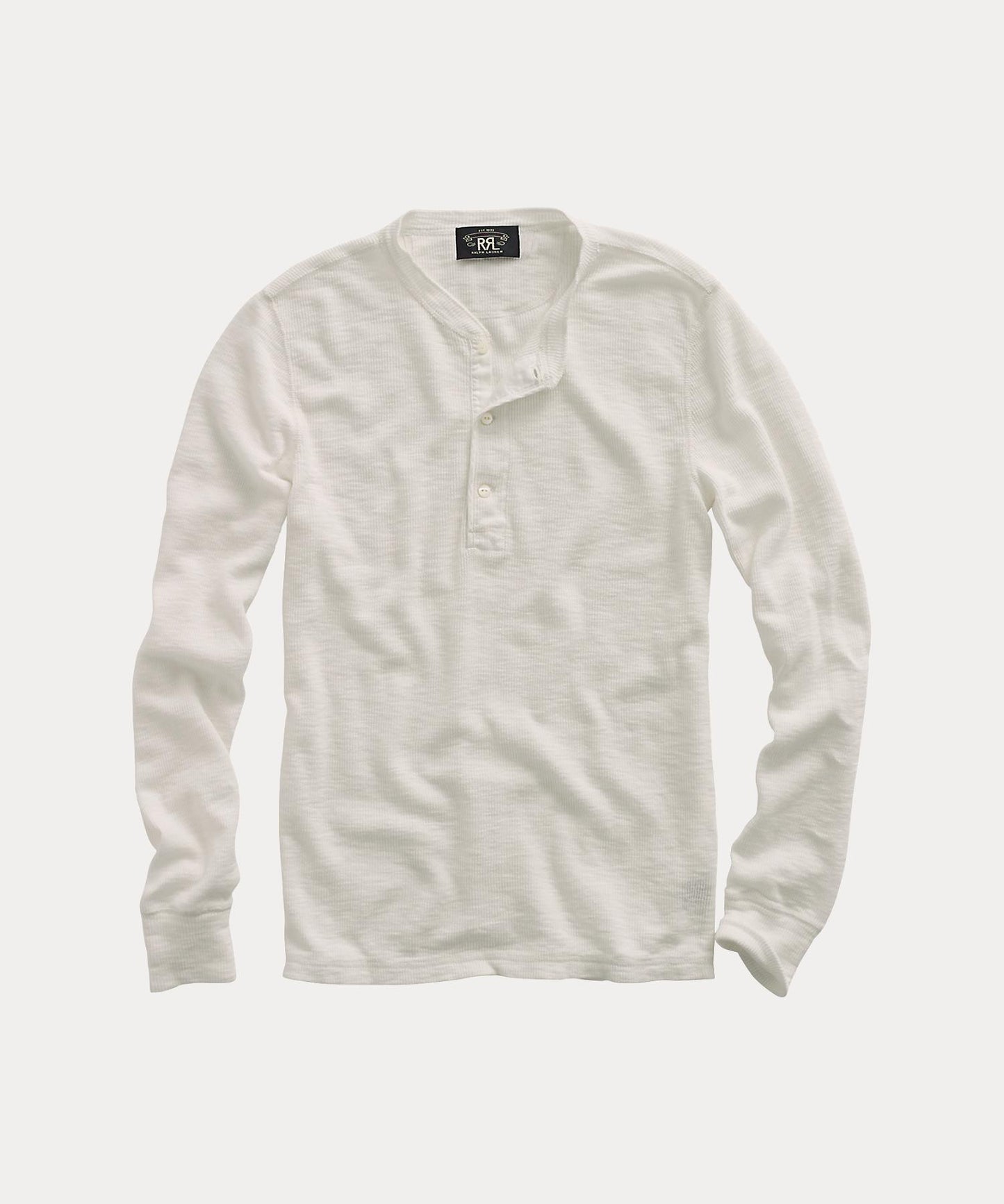 HENLEY-LONG SLEEVE-KNIT-COTTON NOV TEXTURE