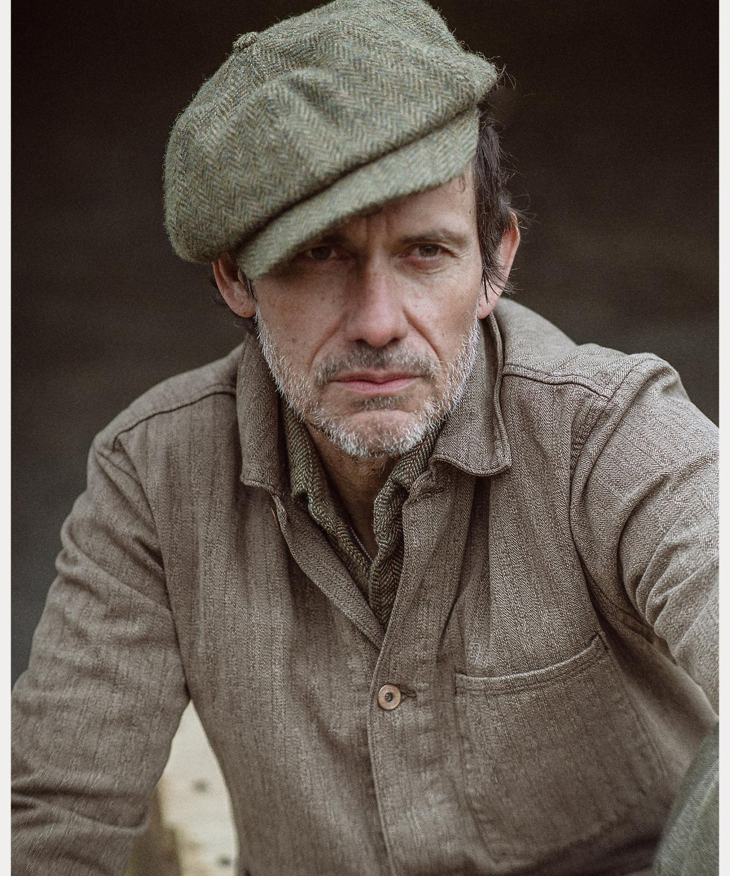 WATERFORD JK-SHIRT JACKET Y/D HERRINGBONE