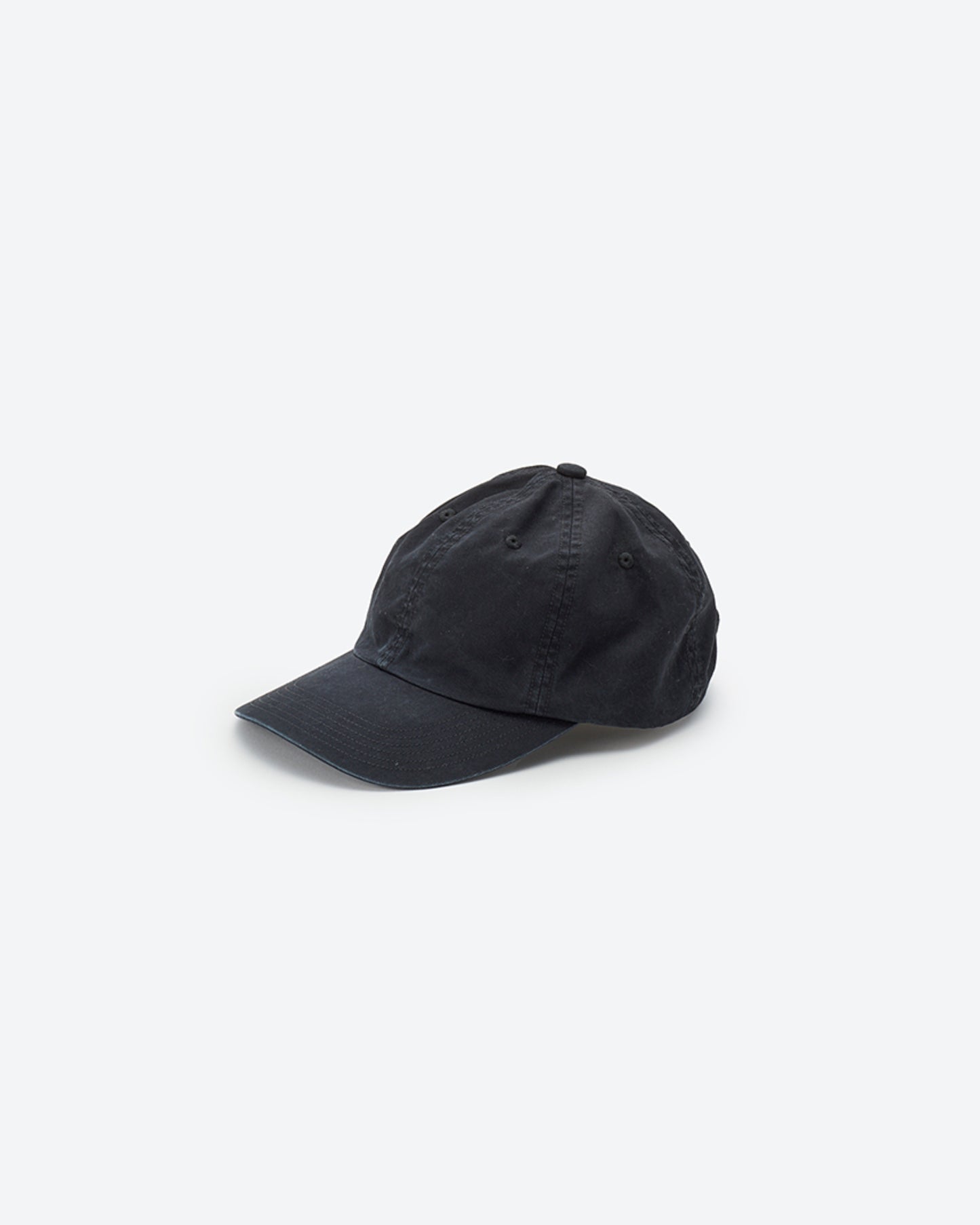 SULFER DYED 6PANEL CAP BLACK