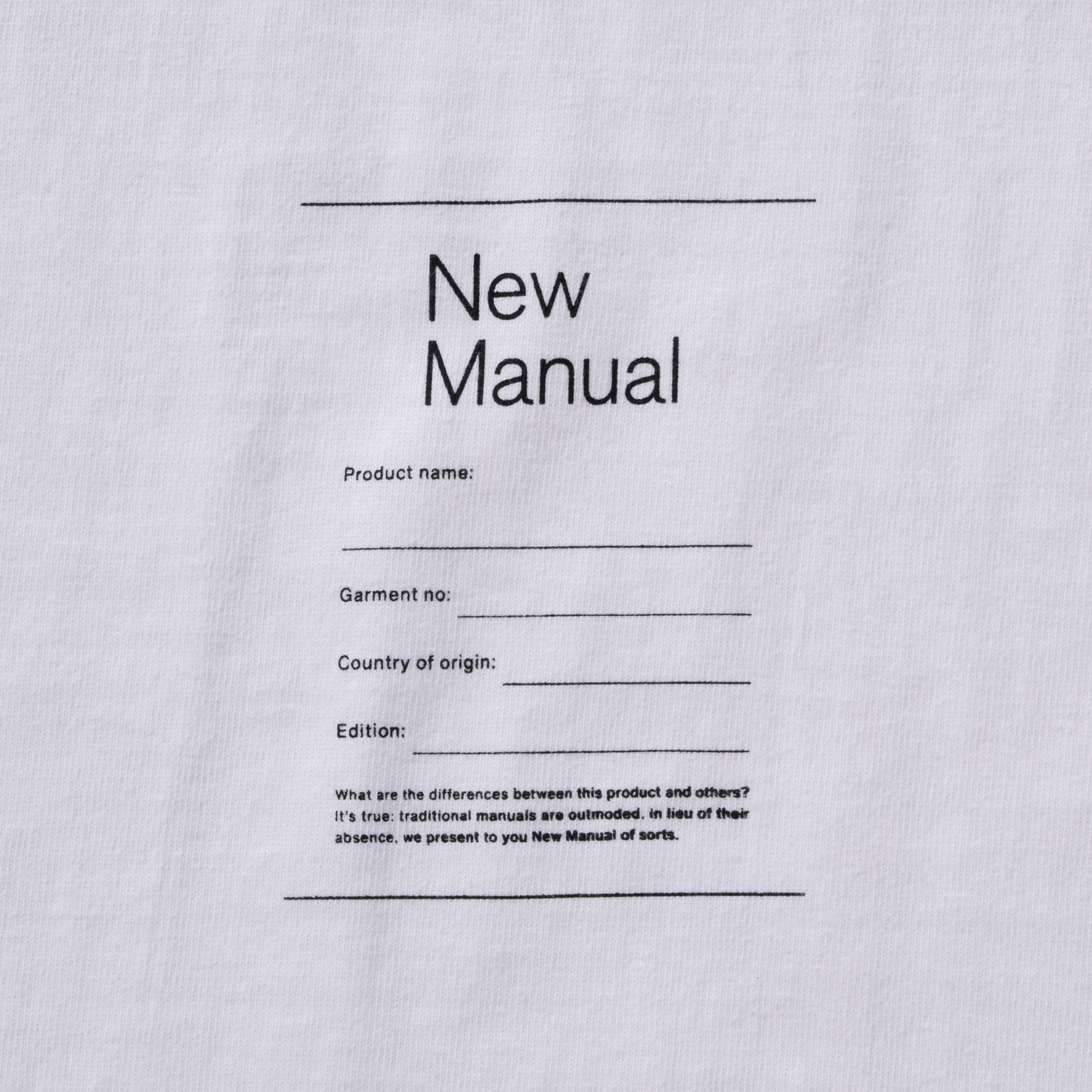 New Manual×KAPTAIN SUNSHINE Collaboration Crew Neck T-Shirts