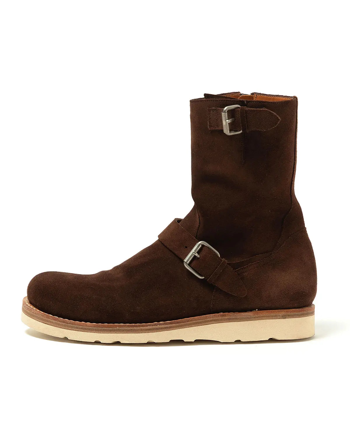 BIKER ZIP UP BOOTS COW LEATHER