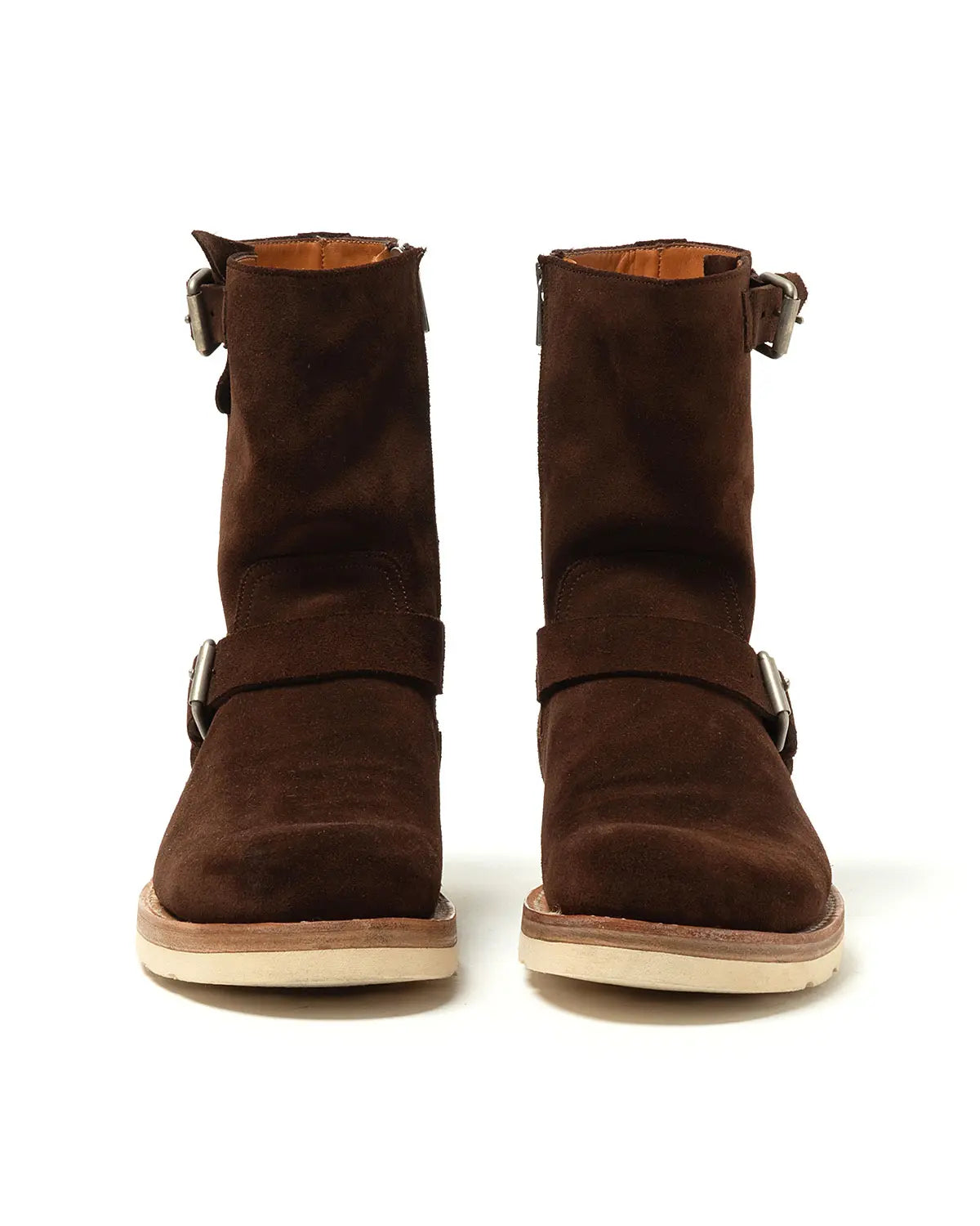 BIKER ZIP UP BOOTS COW LEATHER