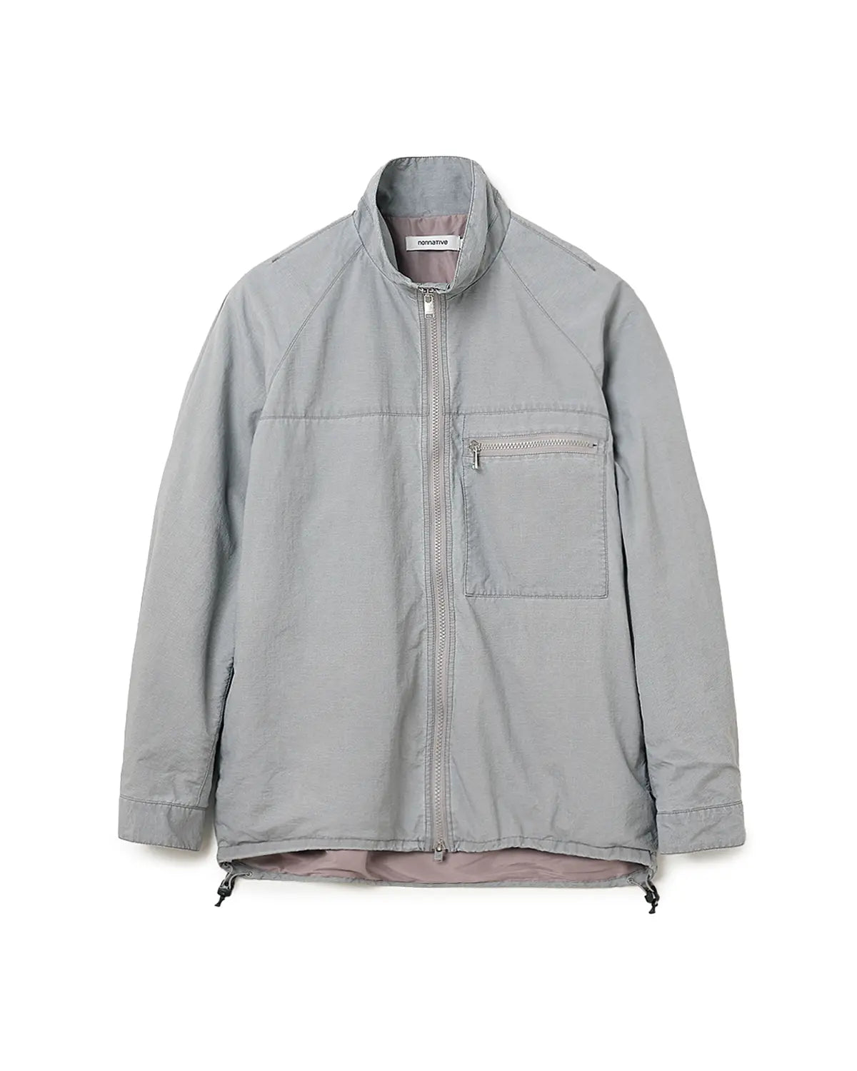 HIKER FULL ZIP JACKET NYLON RIPSTOP PIGMENT DYE WITH WINDSTOPPER